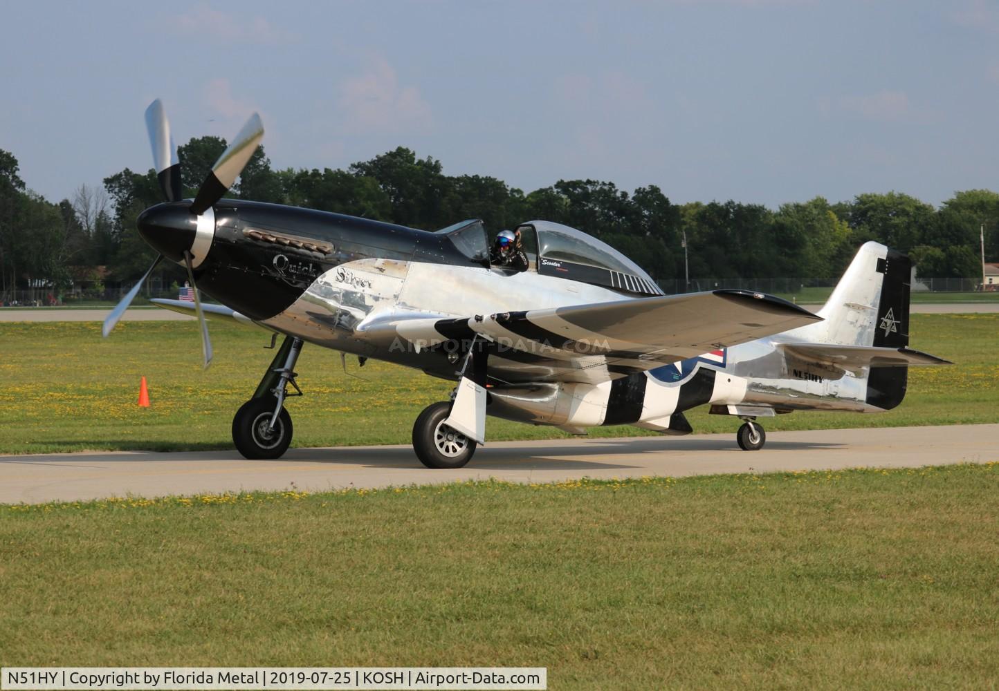 N51HY, 1944 North American P-51D Mustang C/N 124-48192, Quick Silver
