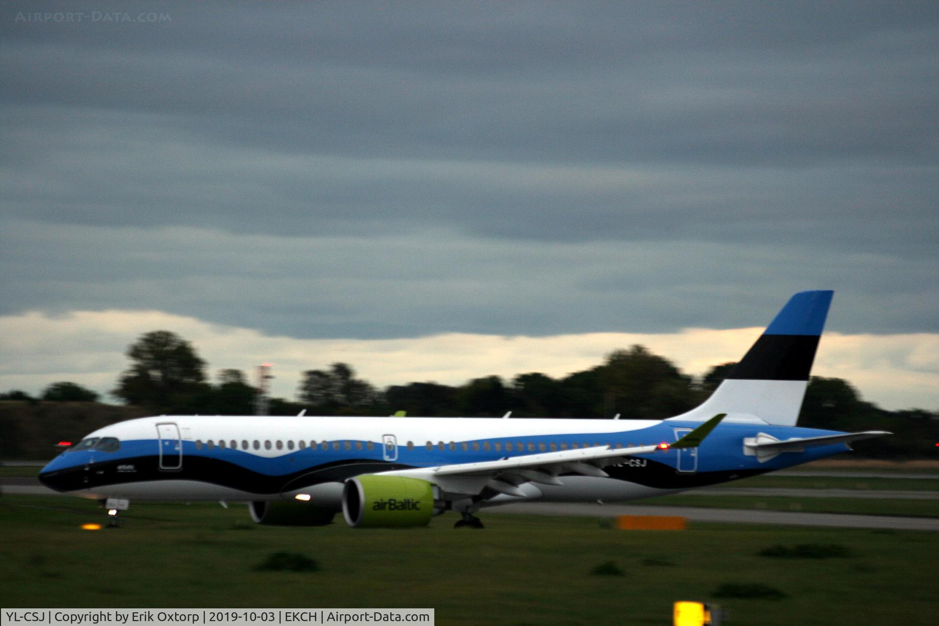 YL-CSJ, 2018 Bombardier CSeries CS300 (BD-500-1A11) C/N 55038, YL-CSJ landed rw 04L