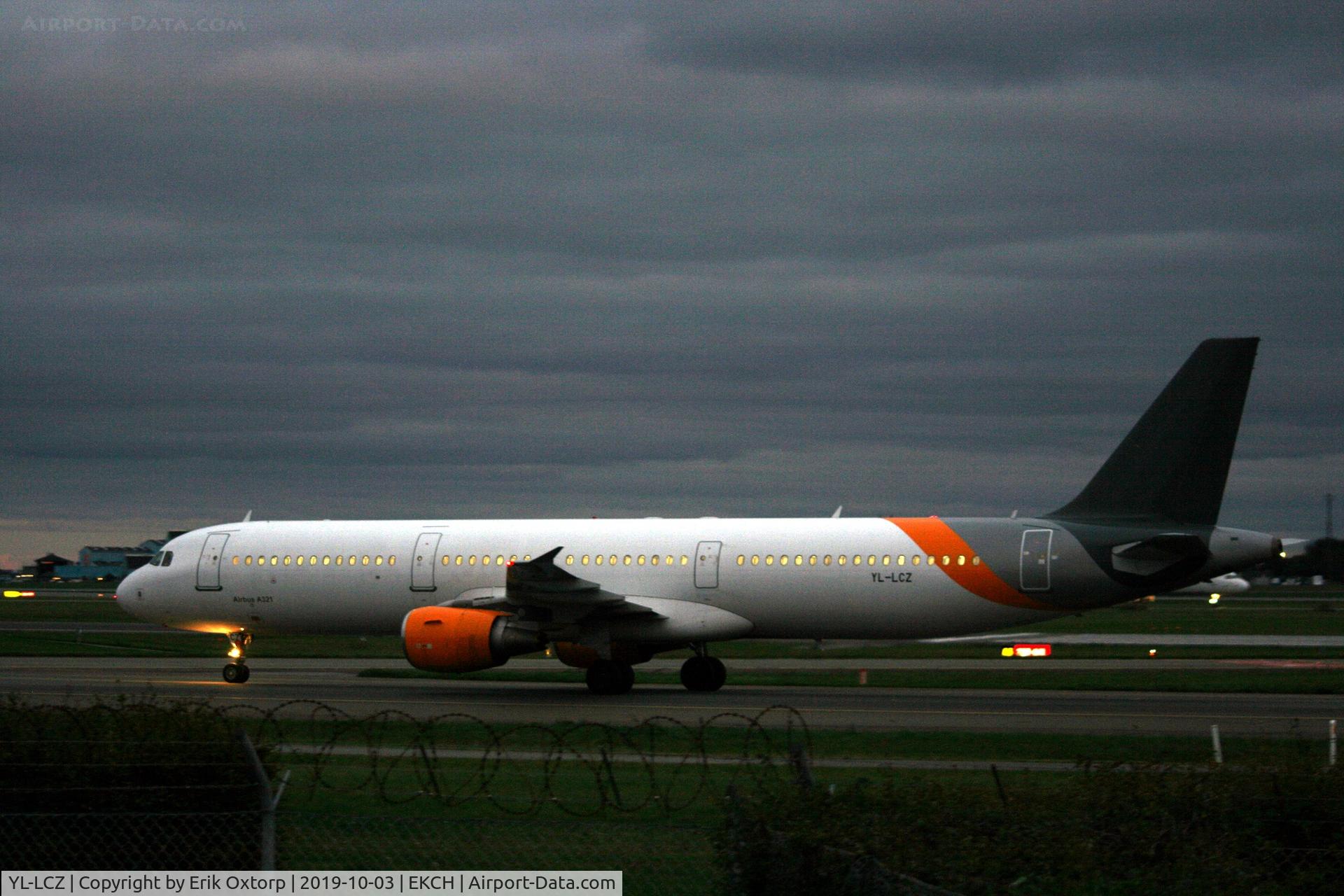 YL-LCZ, 2006 Airbus A321-211 C/N 2912, YL-LCZ landed rw 04L. Now without titles and logo,