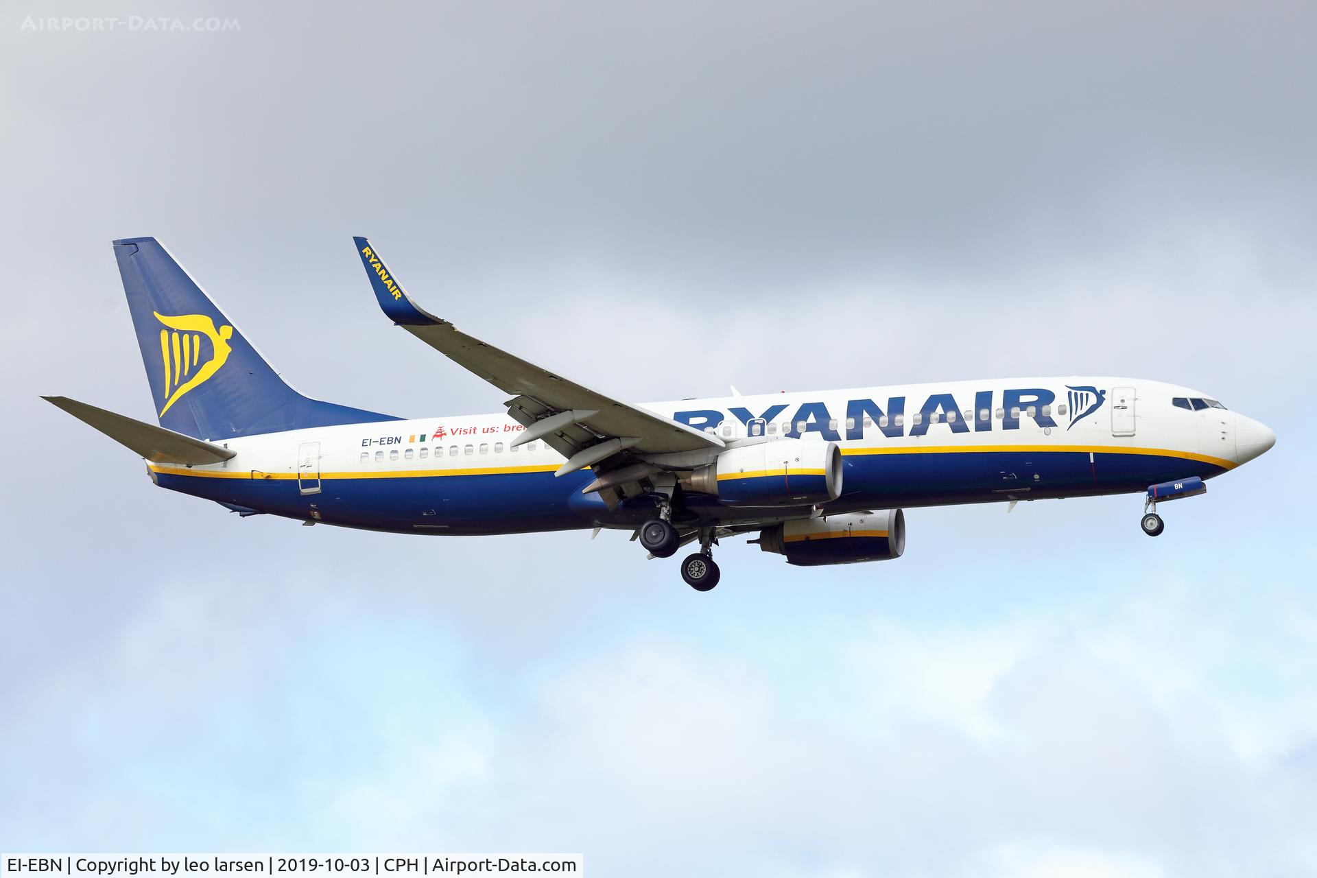 EI-EBN, 2009 Boeing 737-8AS C/N 35003, Copenhagen 3.10.2019