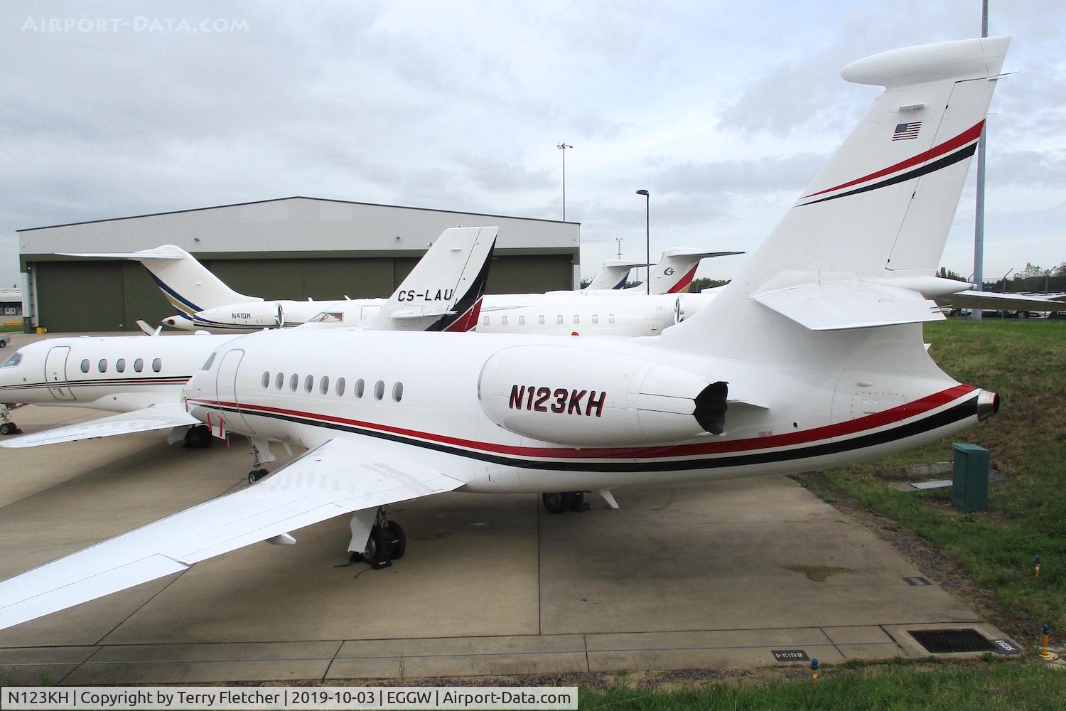 N123KH, 2007 Dassault Falcon 2000EX C/N 122, At Luton