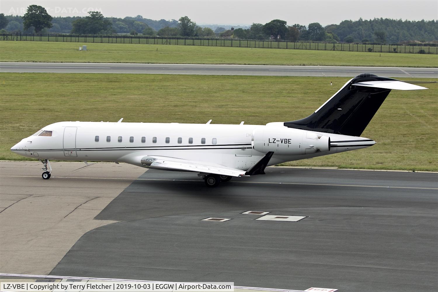 LZ-VBE, 2015 Bombardier BD-700-1A11 Global 5000 C/N 9693, At Luton