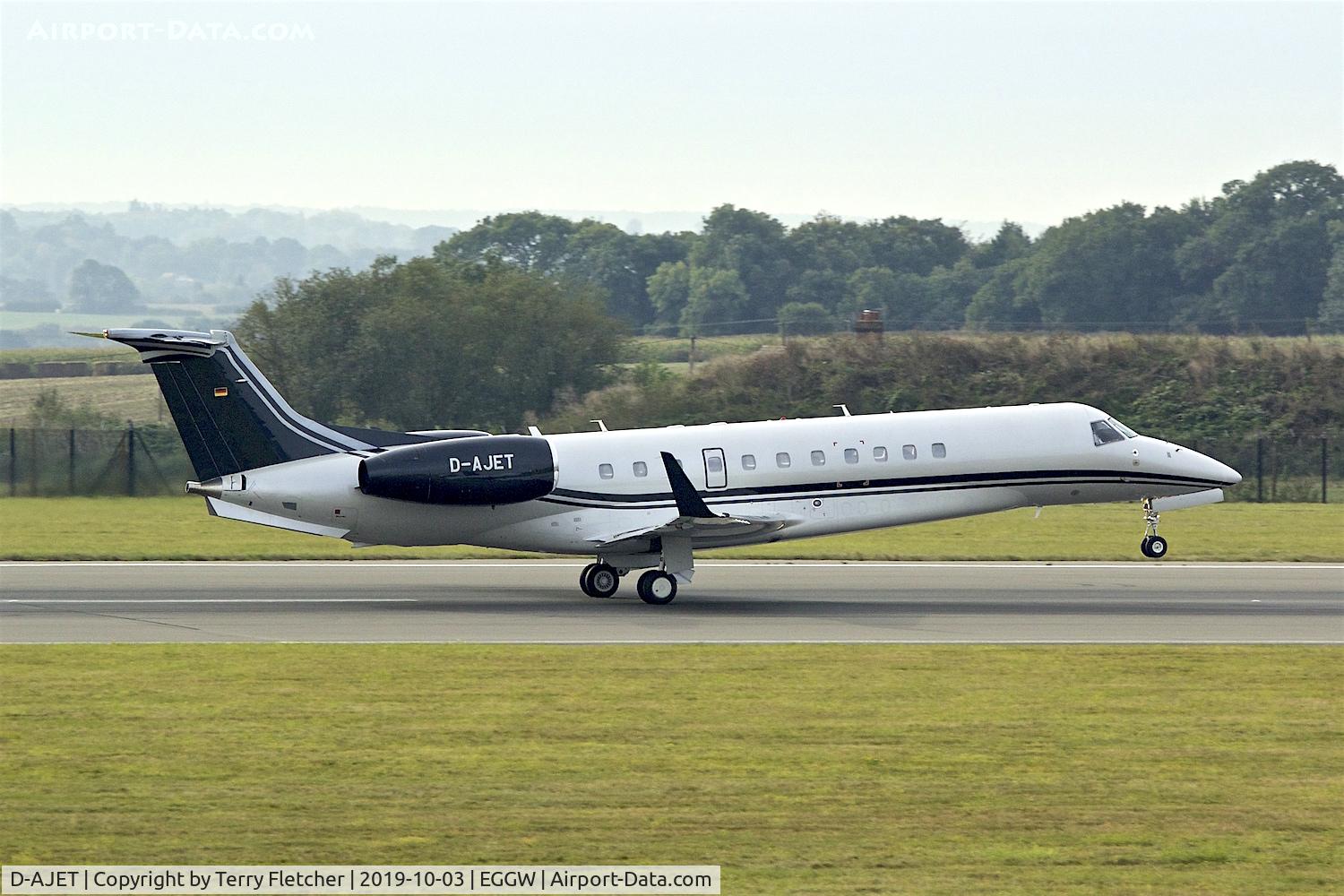 D-AJET, 2017 Embraer EMB-135BJ Legacy 650E C/N 14501227, At Luton
