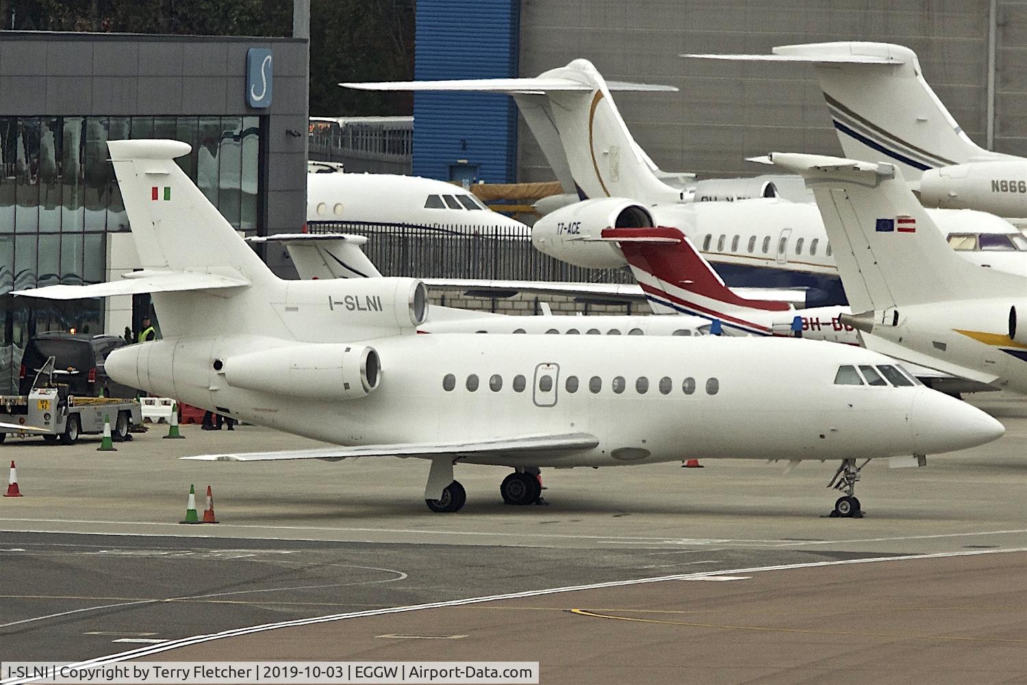 I-SLNI, 2002 Dassault Falcon 900EX C/N 109, At Luton