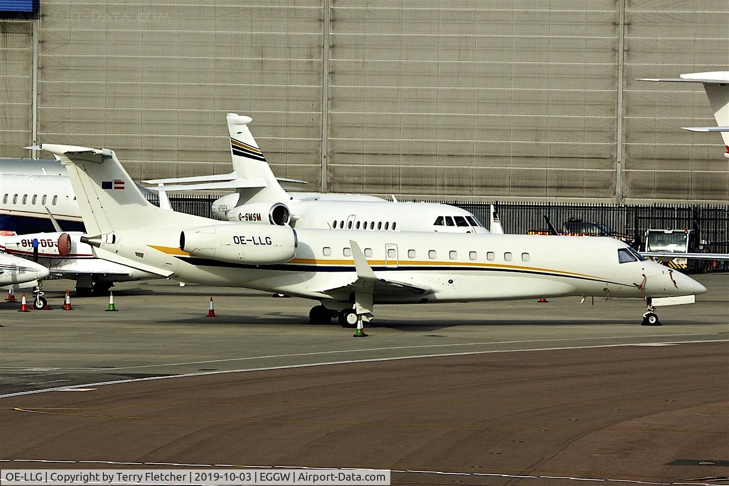 OE-LLG, 2004 Embraer EMB-135BJ Legacy 600 C/N 14500841, At Luton