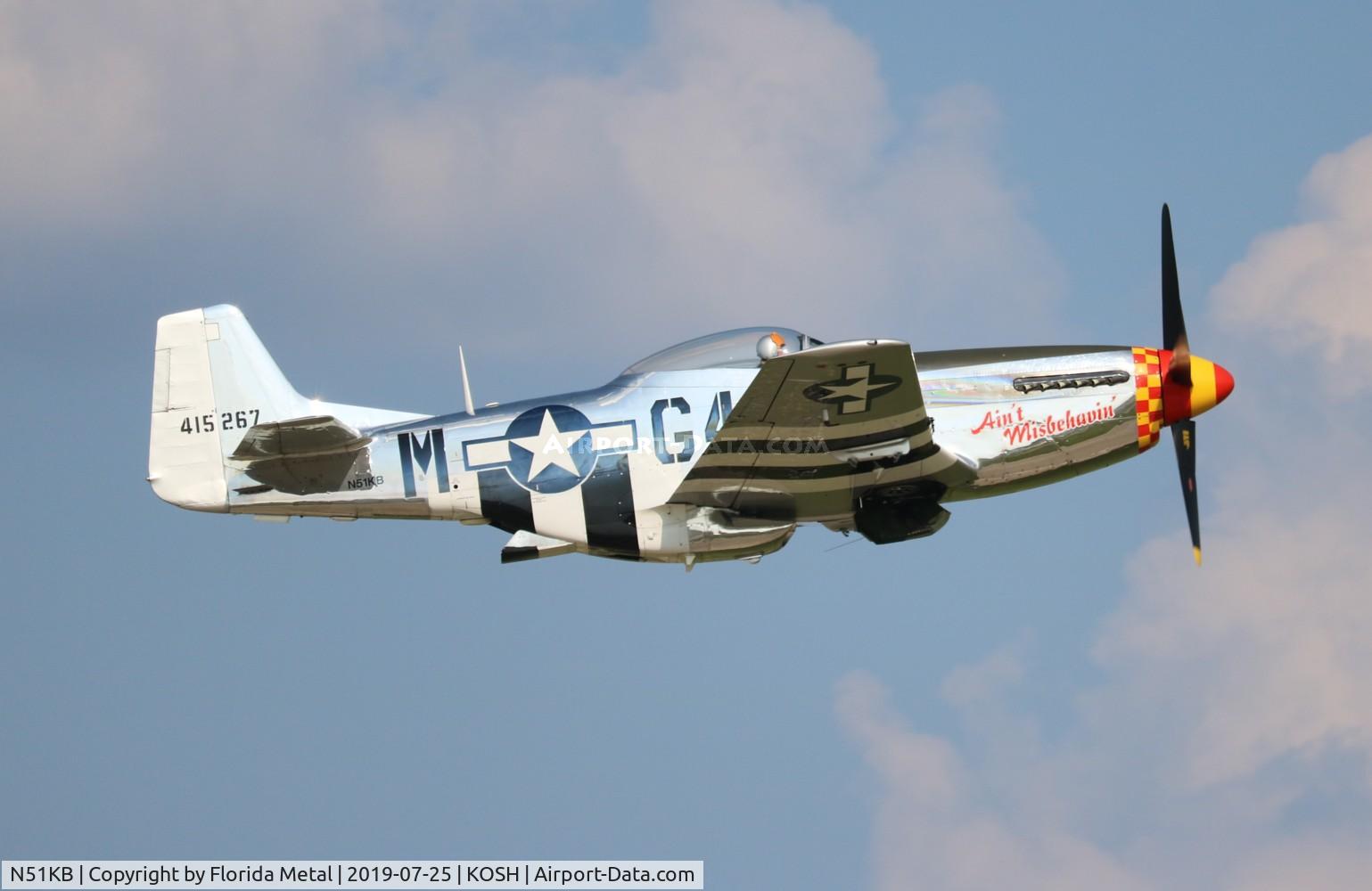 N51KB, 1961 North American F-51D Mustang C/N 44-74009, Ain't Misbehavin