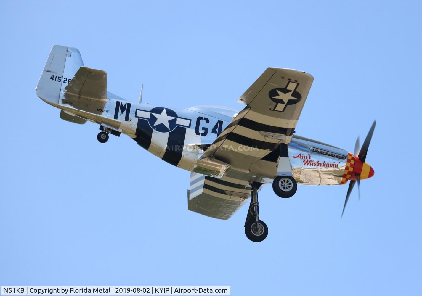 N51KB, 1961 North American F-51D Mustang C/N 44-74009, Ain't Misbehavin
