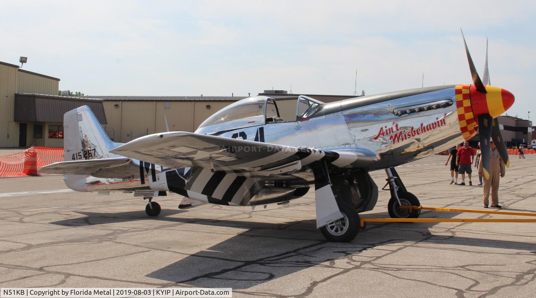 N51KB, 1961 North American F-51D Mustang C/N 44-74009, Ain't Misbehavin