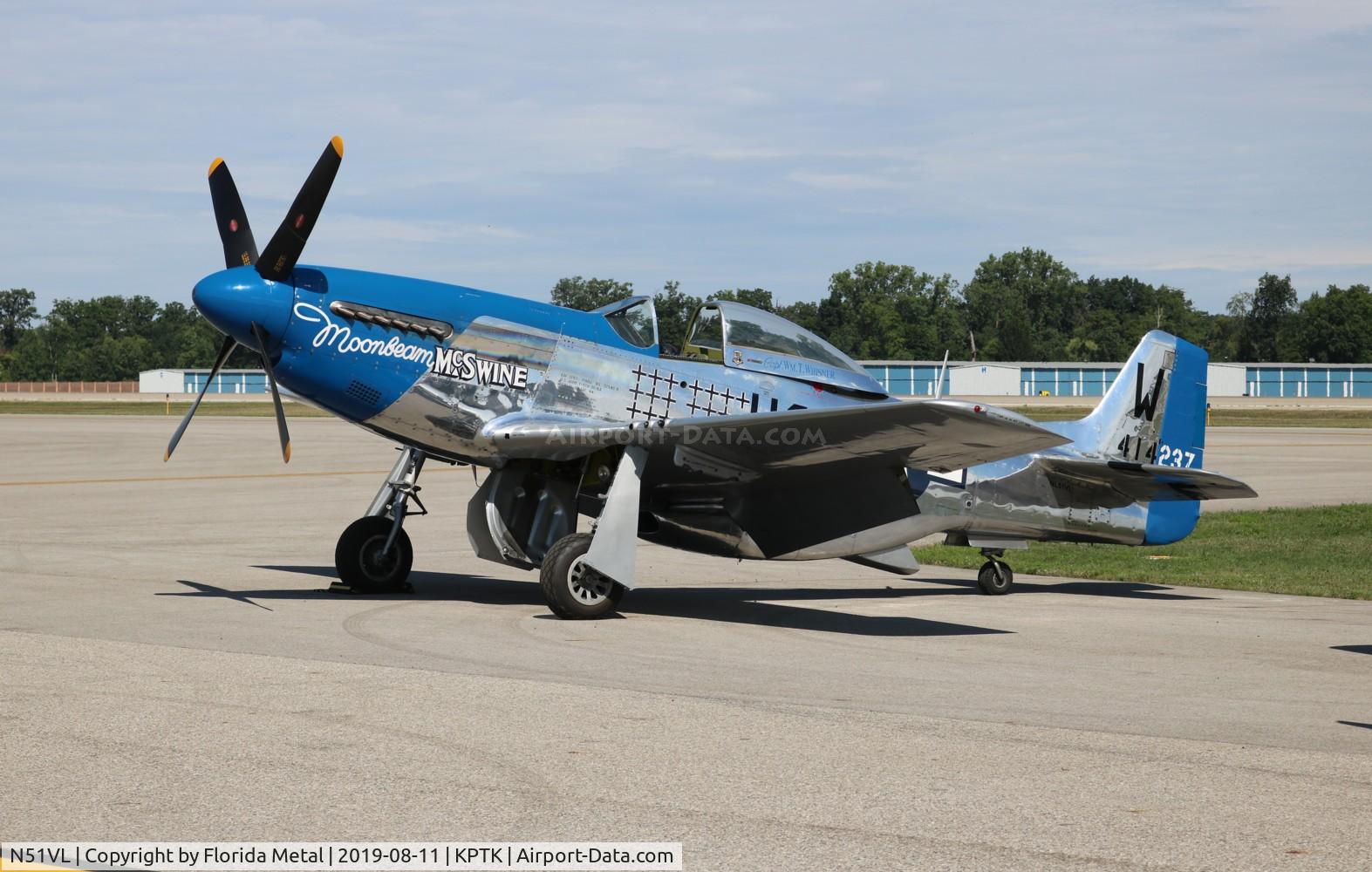 N51VL, 1944 North American F-51D Mustang C/N 122-40196, Moonbeam McSwine