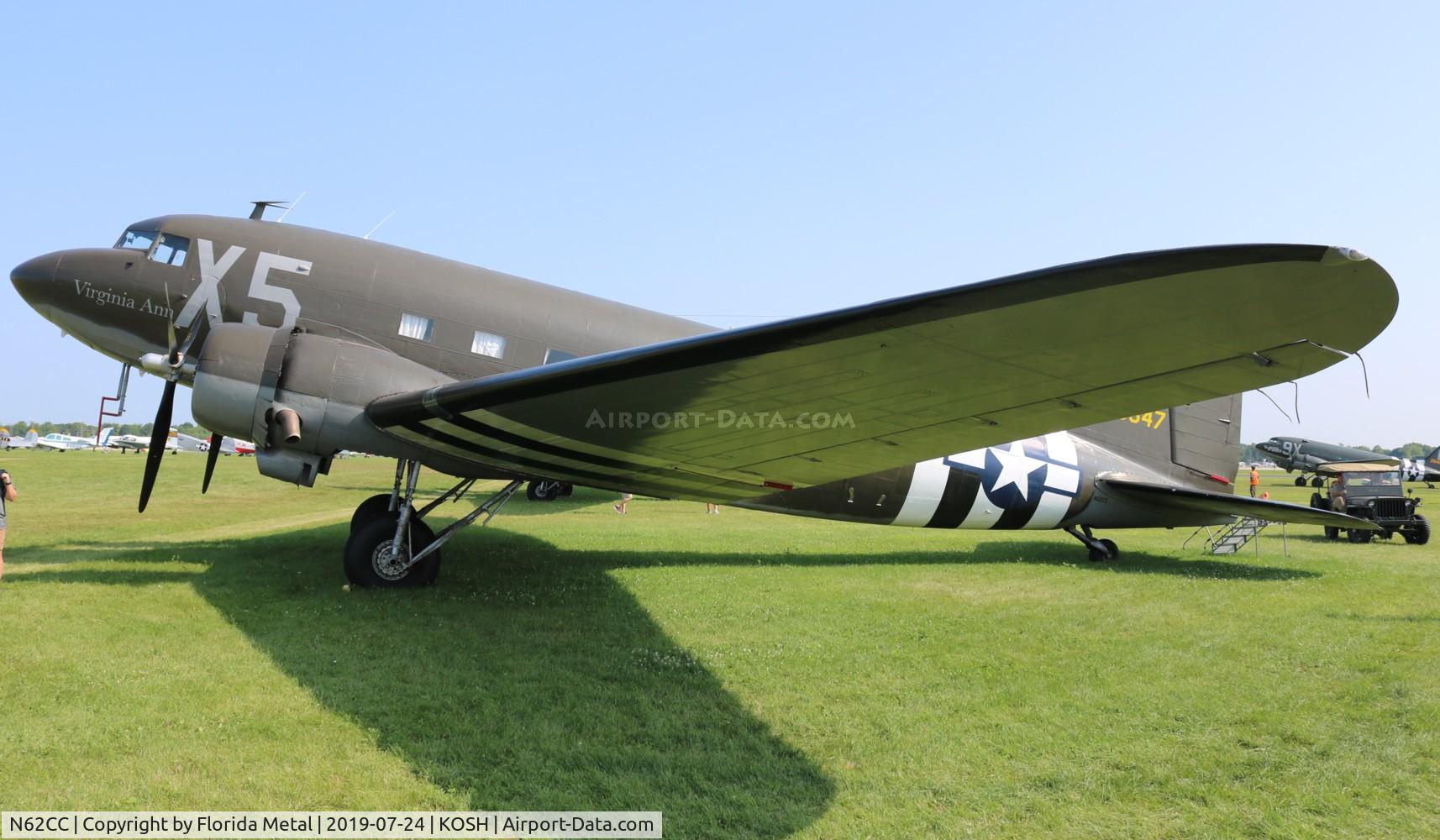 N62CC, 1943 Douglas DC-3C (C-47A-DL) C/N 13798, C-47A