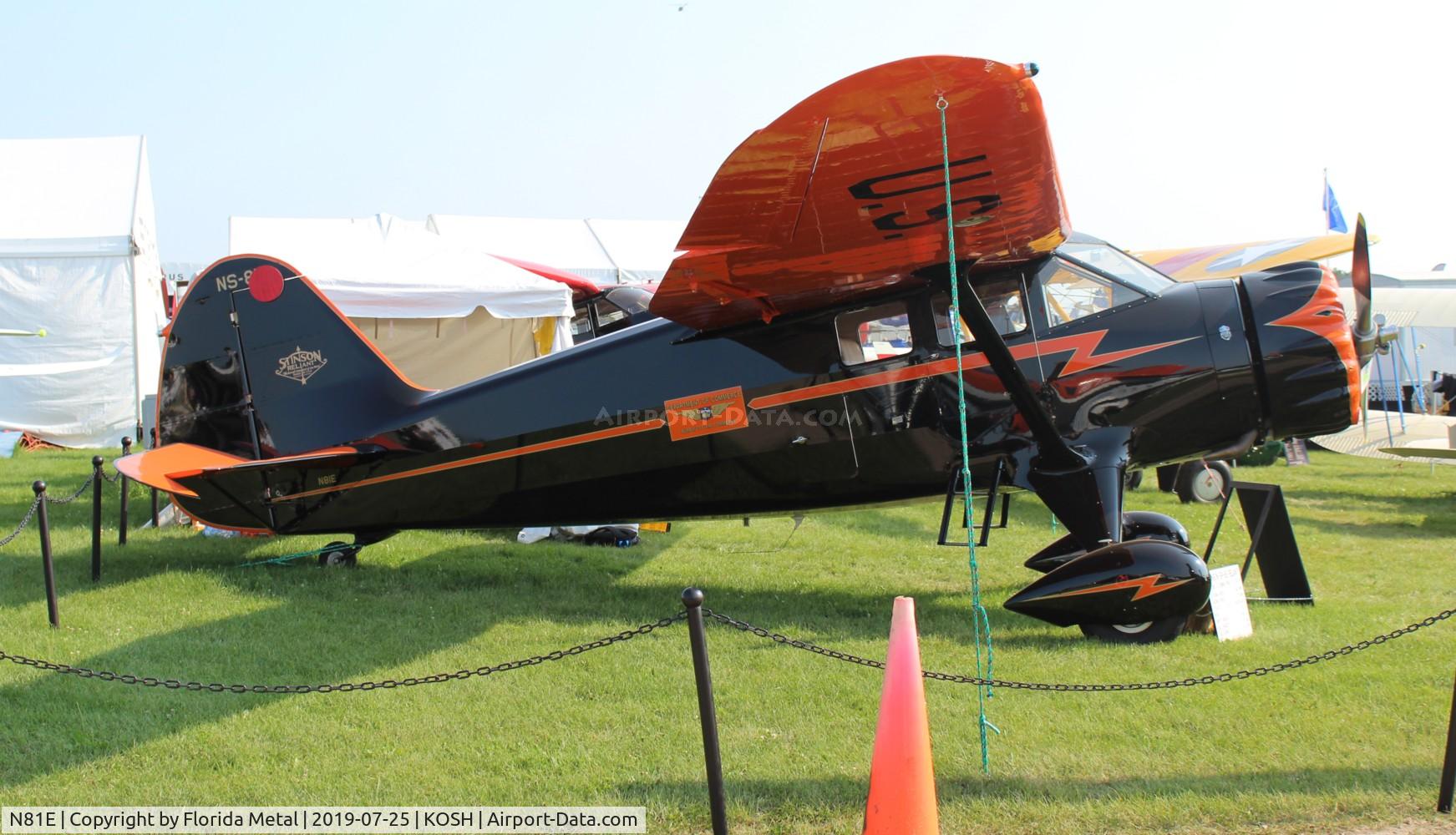 N81E, 1937 Stinson SR-8B Reliant C/N 9815, Stinson SR-8B