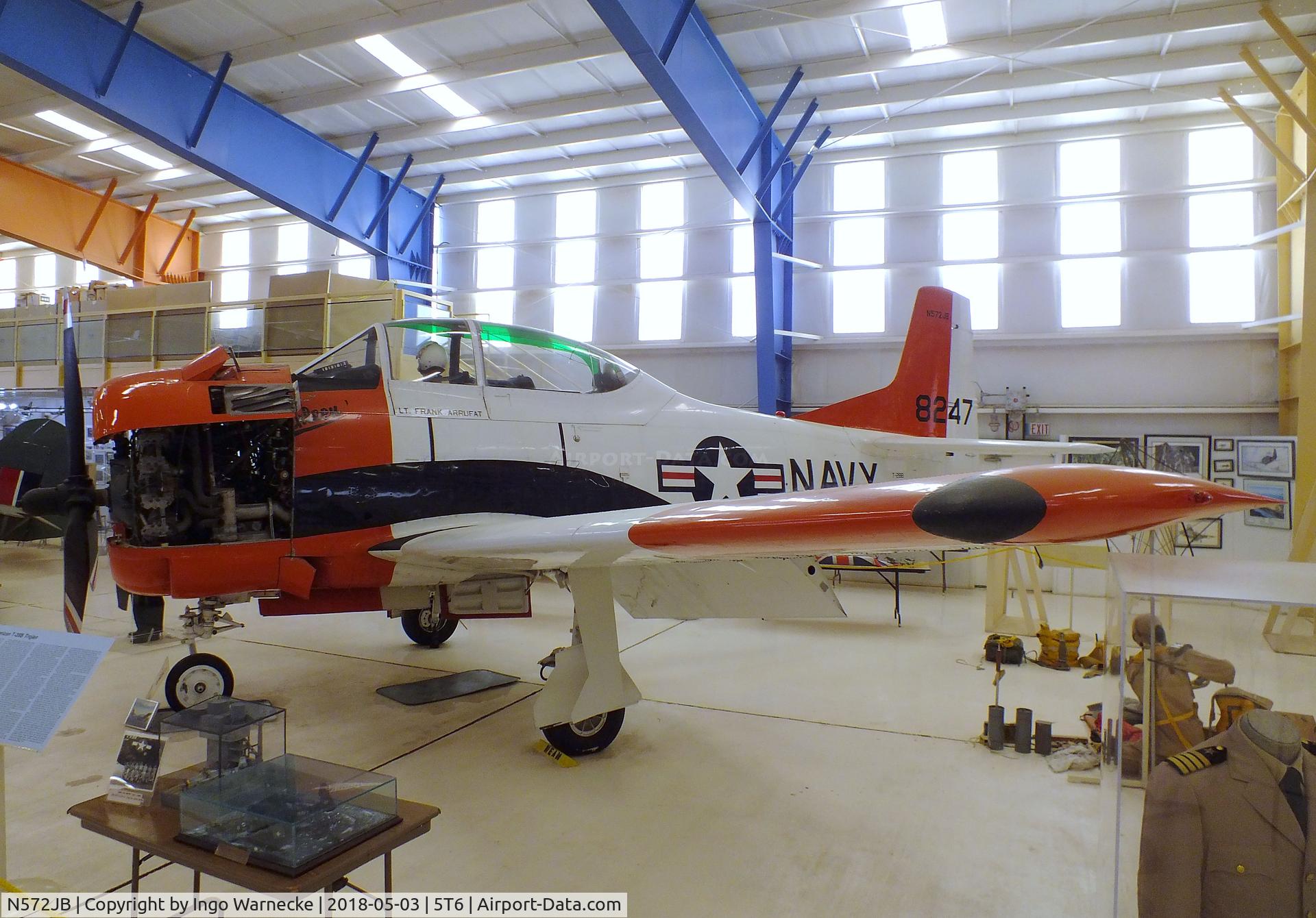 N572JB, North American T-28B C/N 138247, North American T-28B Trojan at the War Eagles Air Museum, Santa Teresa NM