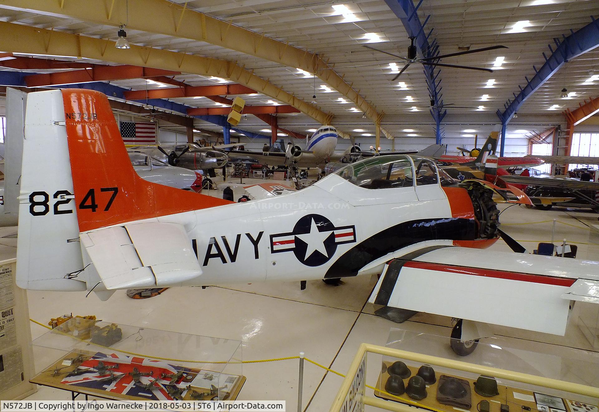 N572JB, North American T-28B C/N 138247, North American T-28B Trojan at the War Eagles Air Museum, Santa Teresa NM