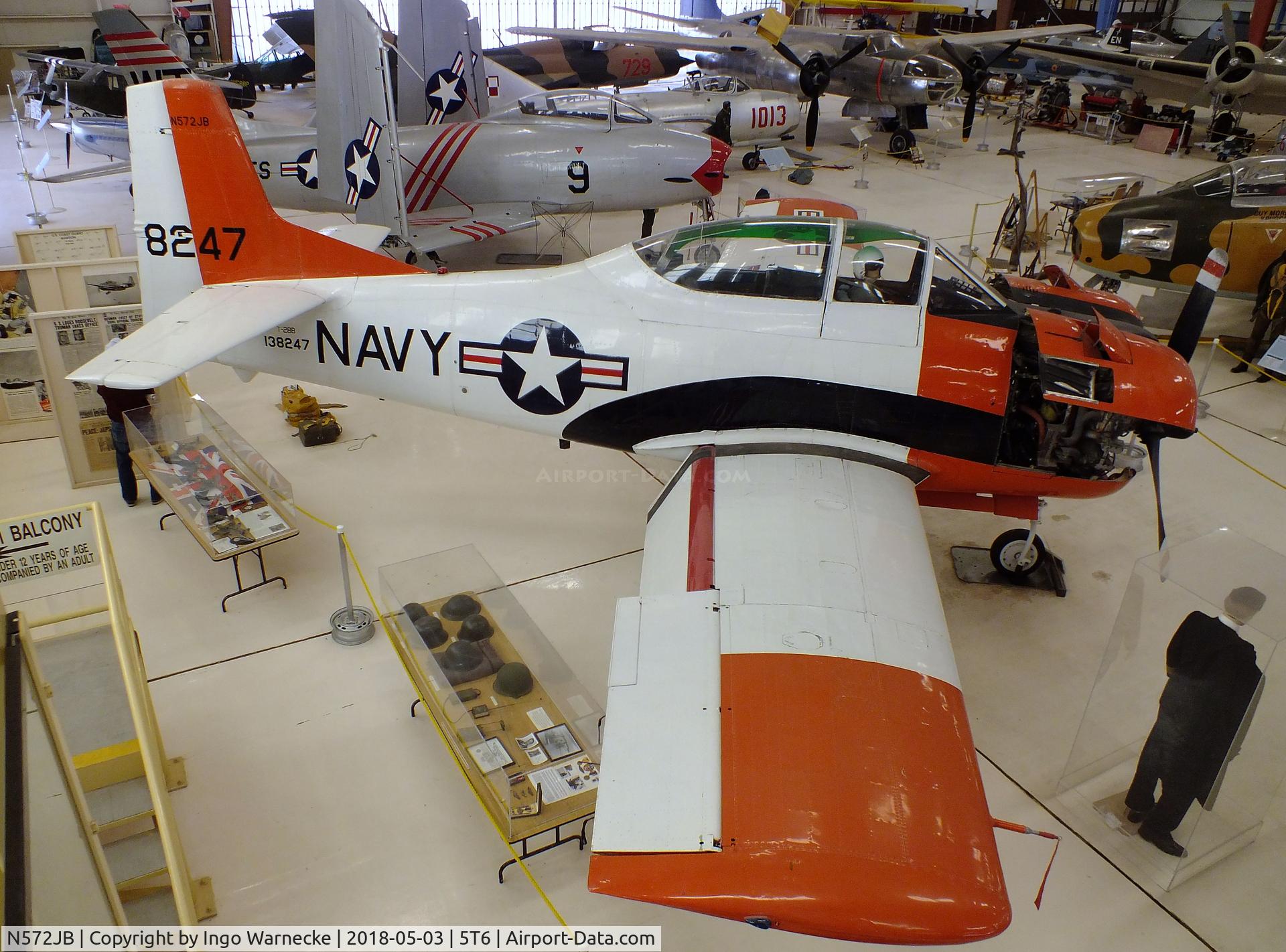 N572JB, North American T-28B C/N 138247, North American T-28B Trojan at the War Eagles Air Museum, Santa Teresa NM