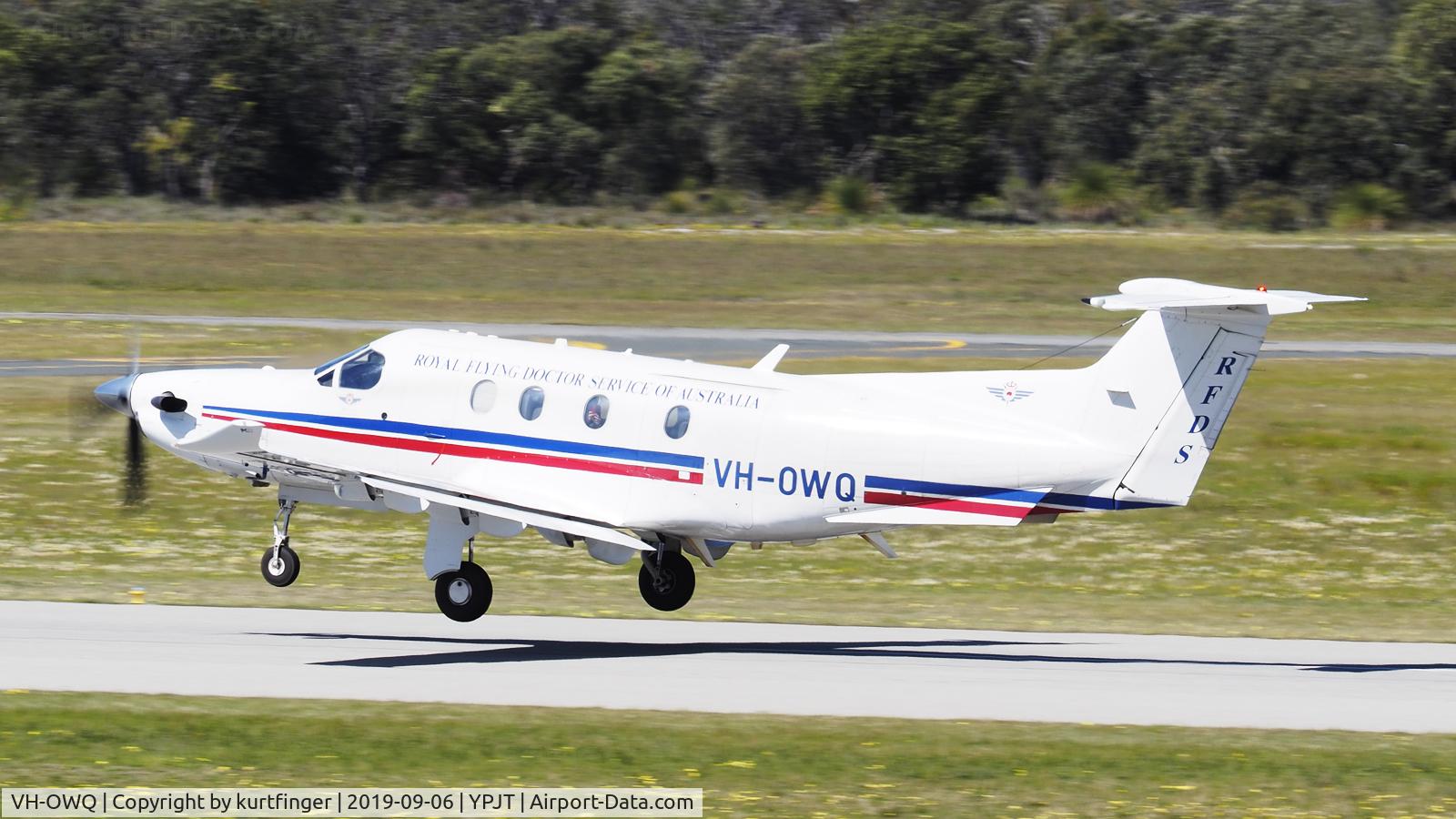 VH-OWQ, 2008 Pilatus PC-12/47E C/N 1052, Pilatus PC-24/47E. Royal Flying Doctor Service Western Australia VH-OWQ YPJT 060919.