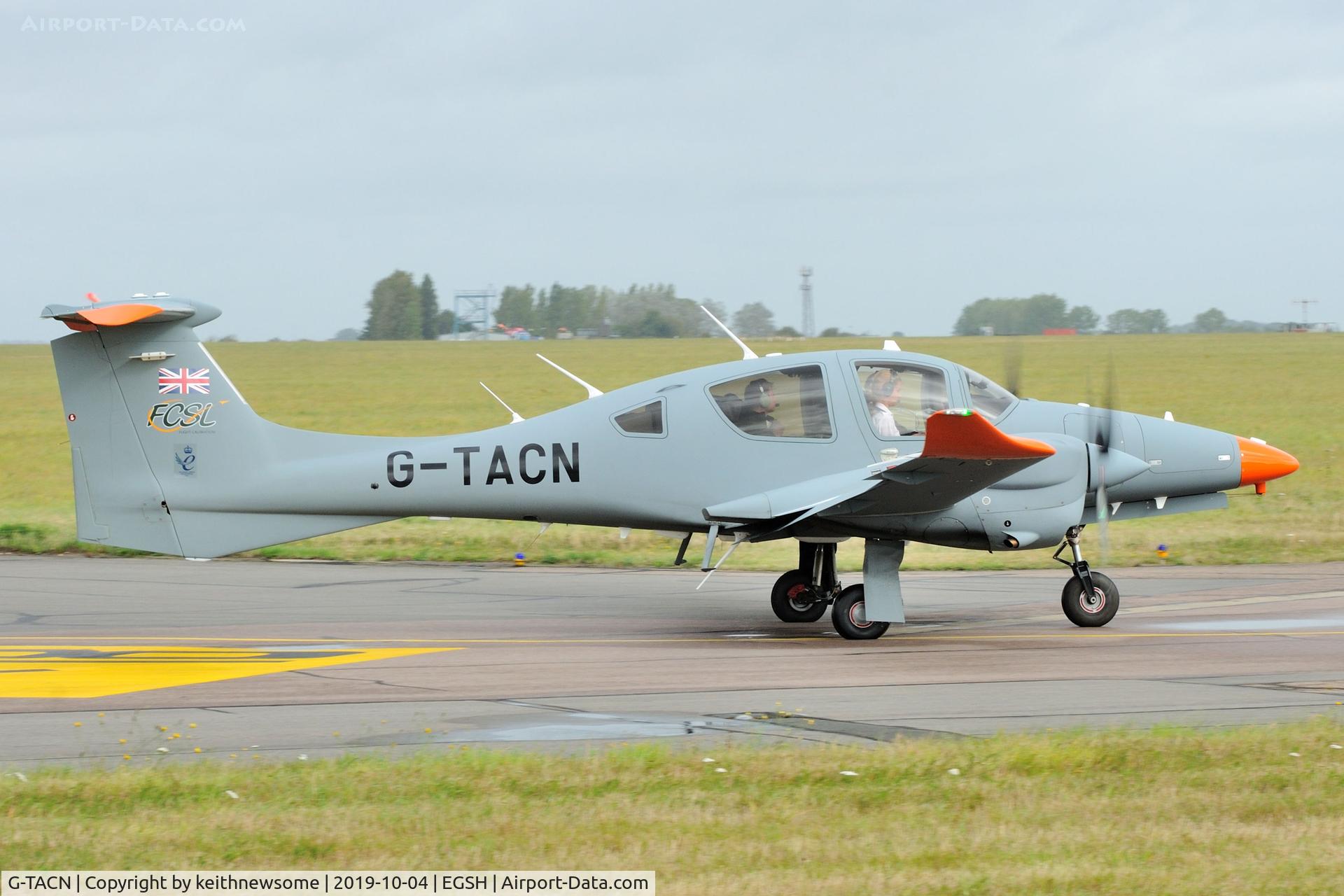 G-TACN, 2017 Diamond DA-62 C/N 62.044, Flight calibration visit.