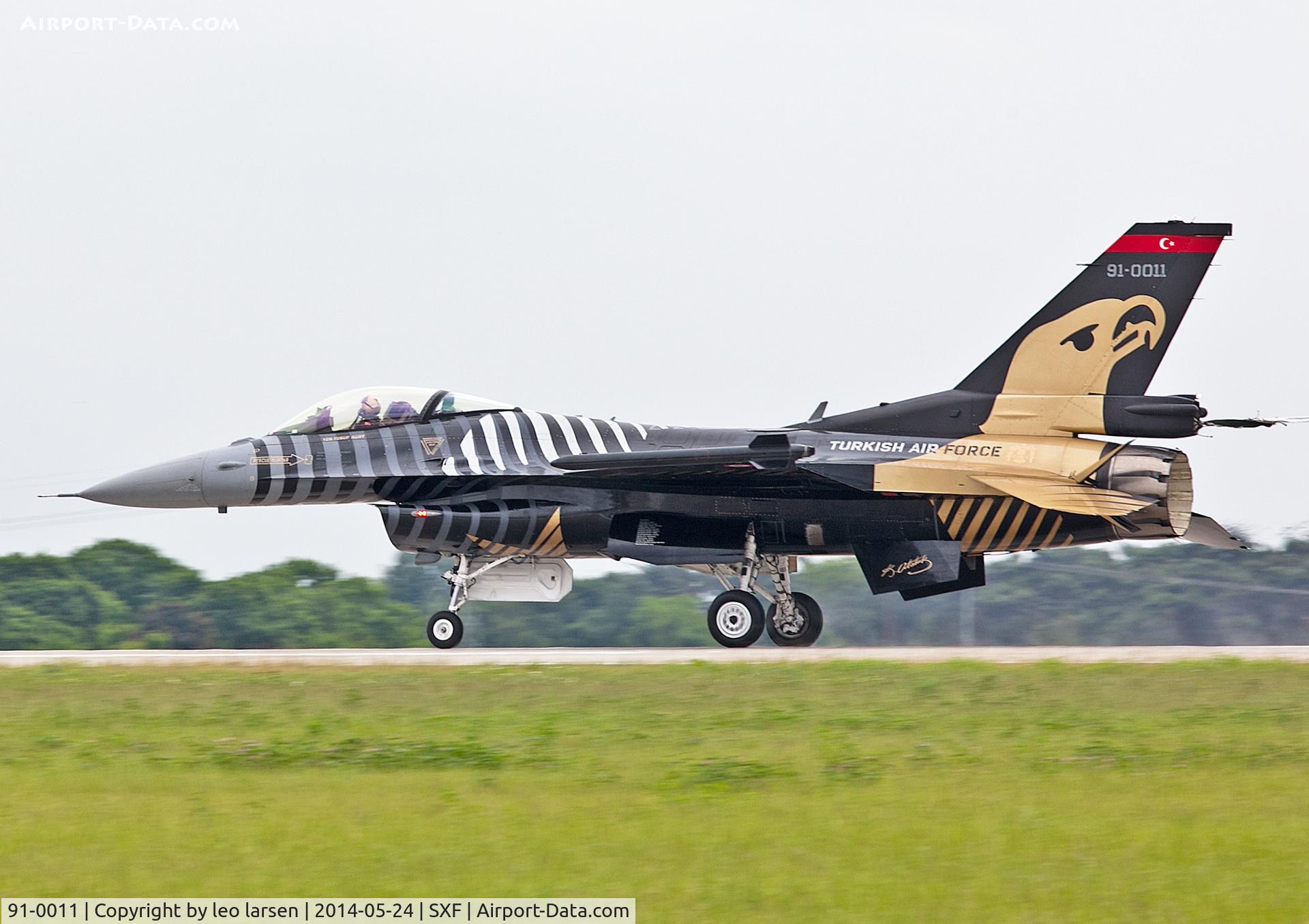 91-0011, TAI (Turkish Aerospace Industries) F-16C Fighting Falcon C/N 4R-91, Berlin Air Show 24.5.2014