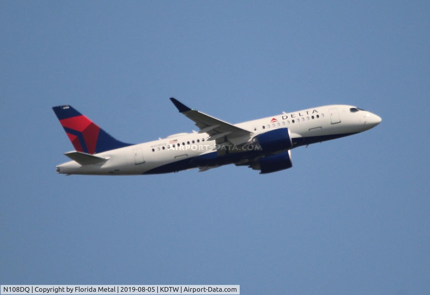 N108DQ, 2019 Airbus A220-100 C/N 50027, Delta