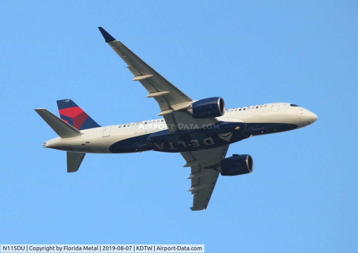 N115DU, 2019 Airbus A220-100 C/N 50034, Delta