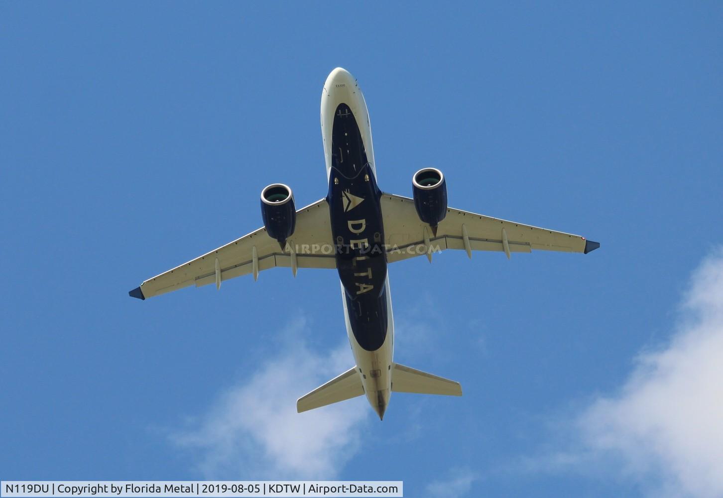 N119DU, 2019 Airbus A220-100 C/N 50038, Delta