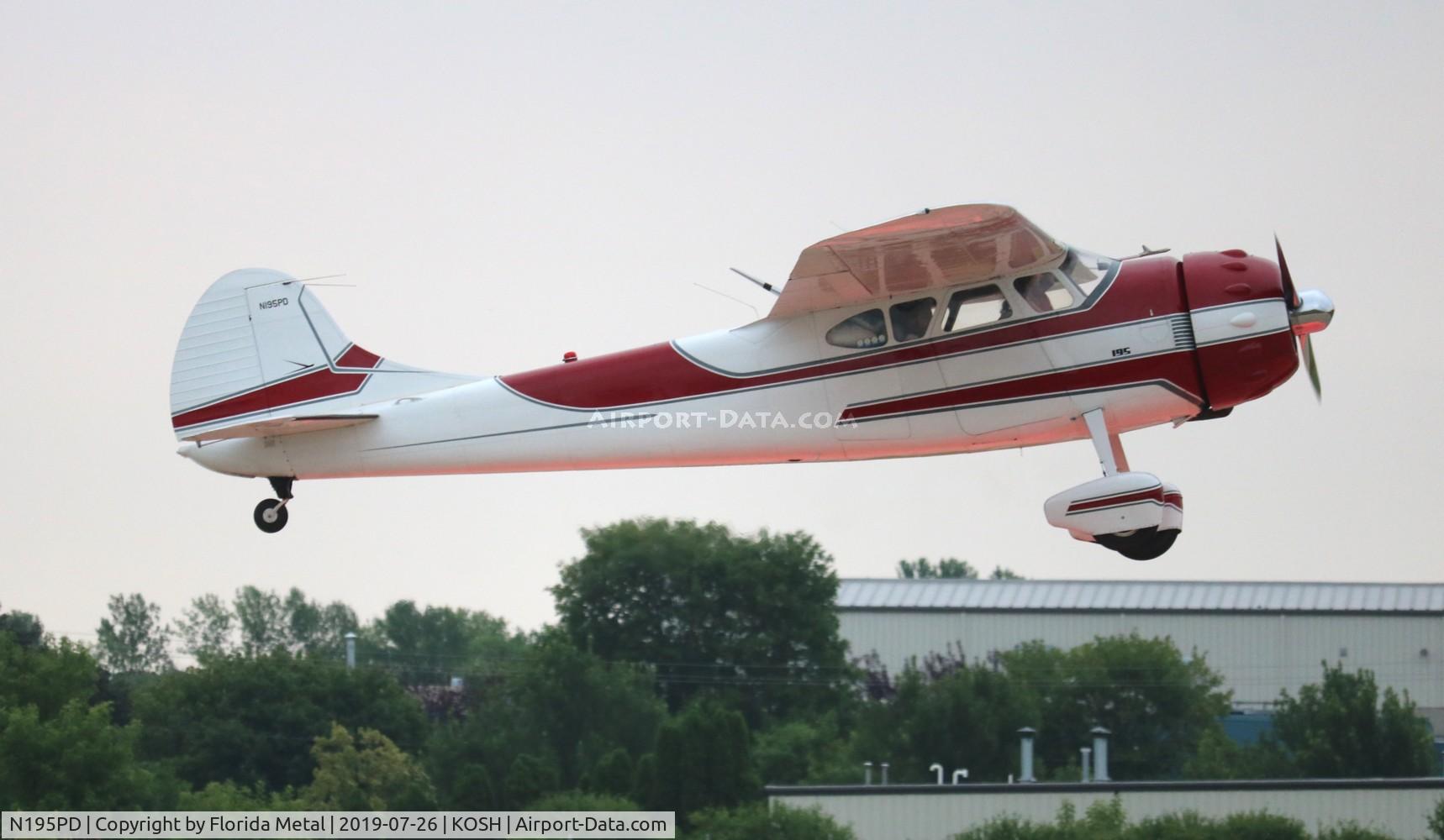 N195PD, 1950 Cessna 195 C/N 7460, Cessna 195
