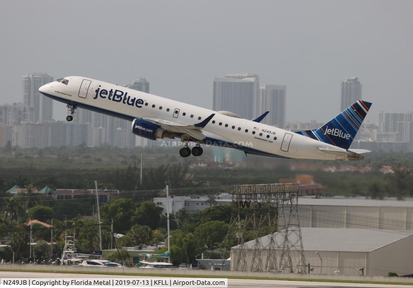 N249JB, 2006 Embraer 190AR (ERJ-190-100IGW) C/N 19000045, Jet Blue