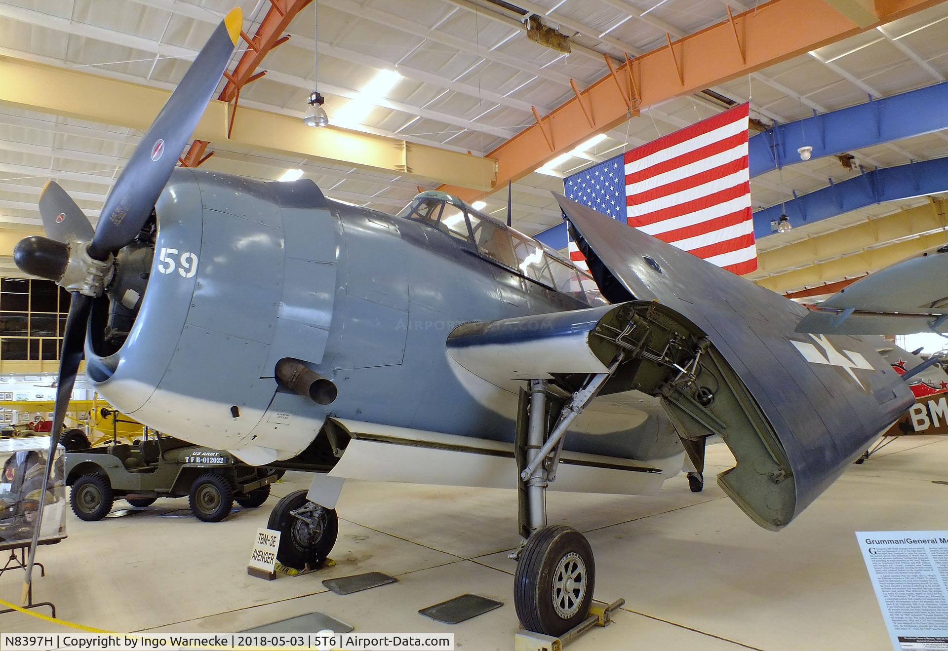 N8397H, 1945 Grumman TBM-3E Avenger C/N 69459, Grumman (General Motors) TBM-3E Avenger at the War Eagles Air Museum, Santa Teresa NM