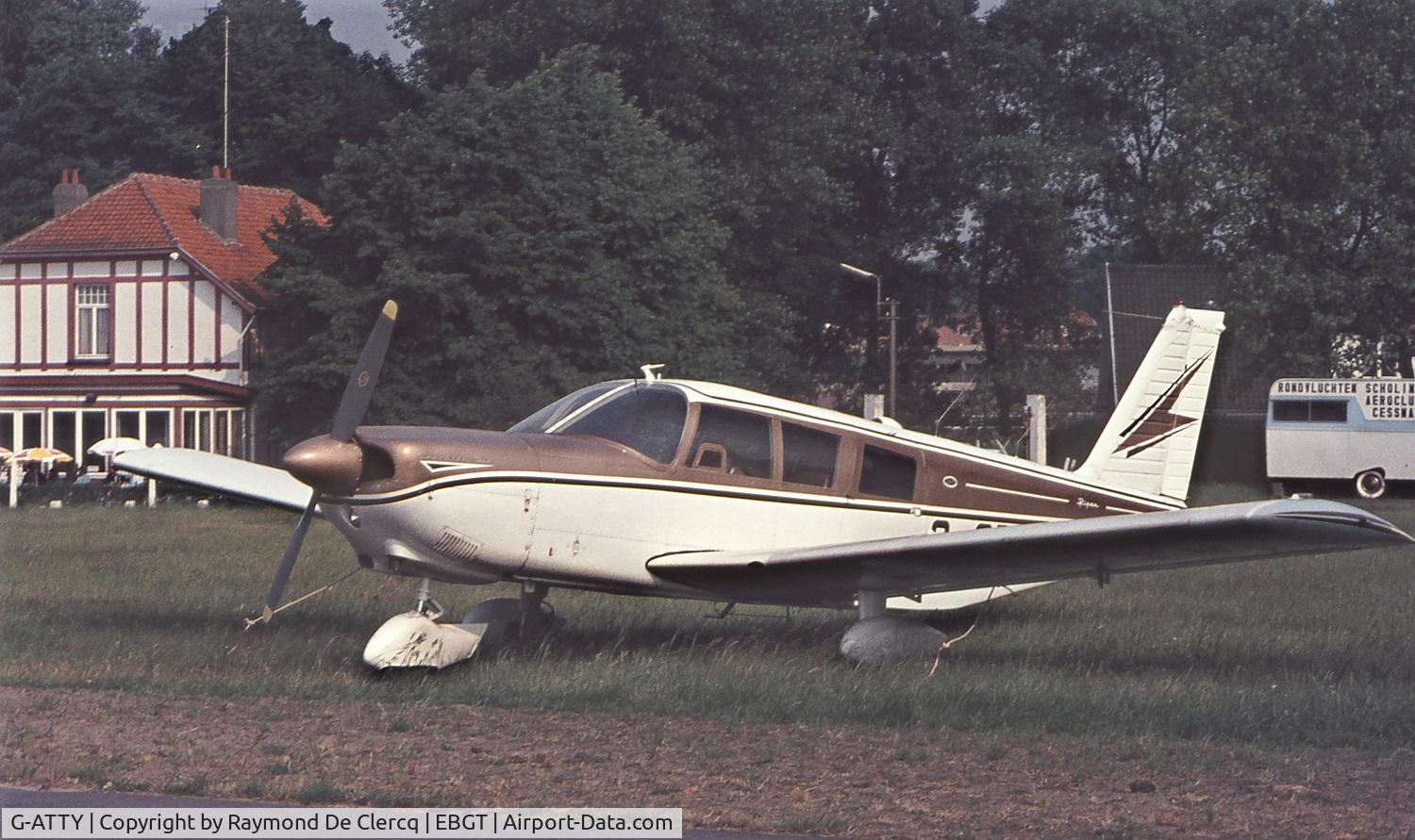 G-ATTY, 1966 Piper PA-32-260 Cherokee Six Cherokee Six C/N 32-460, At Ghent airport in 1974.