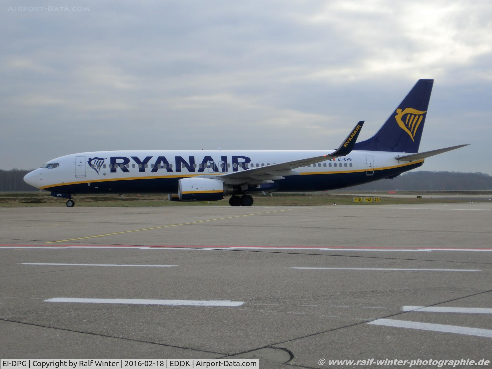 EI-DPG, 2007 Boeing 737-8AS C/N 33607, Boeing 737-8AS(W) - FR RYR Ryanair - 33607 - EI-DPG - 18.02.2016 - CGN