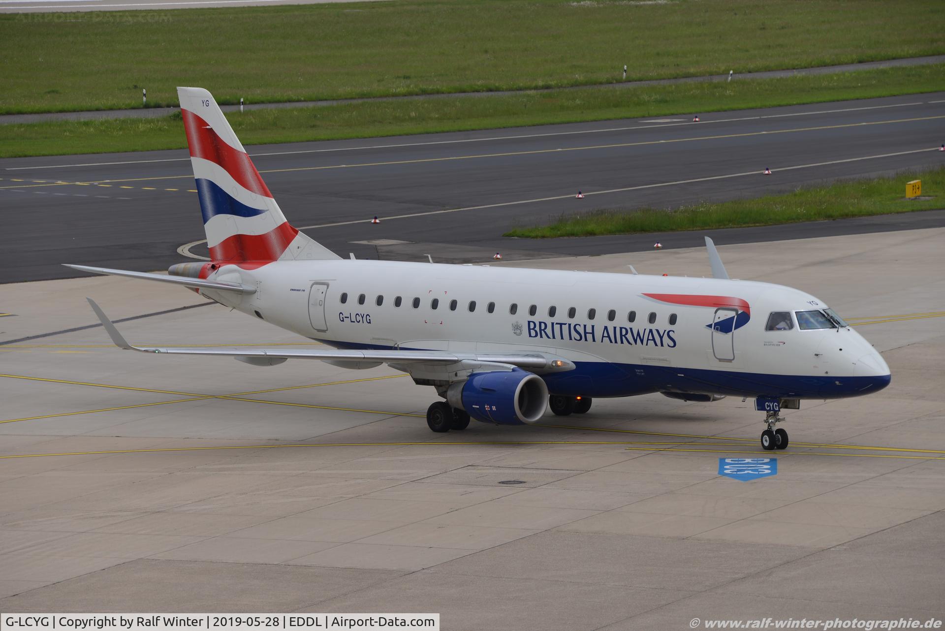 G-LCYG, 2009 Embraer 170STD (ERJ-170-100STD) C/N 17000300, Embraer ERJ-170STD (170-100) - CJ CFE BA CityFlyer - 300 - G-LCYG - 28.05.2019 - DUS