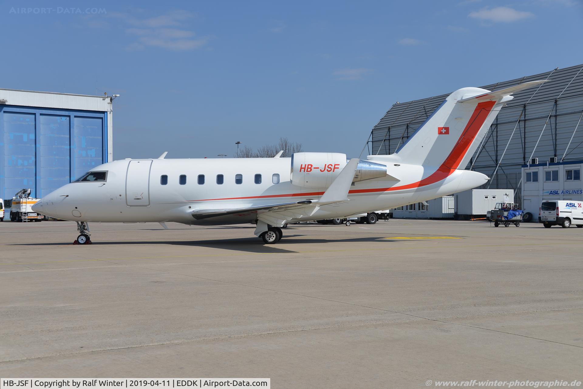 HB-JSF, 2016 Bombardier Challenger 650 (CL-600-2B16) C/N 6073, Bombardier CL-600-2B16 Challenger 650 - Robert Bosch GmbH - 6073 - HB-JSF - 11.04.2019 - CGN