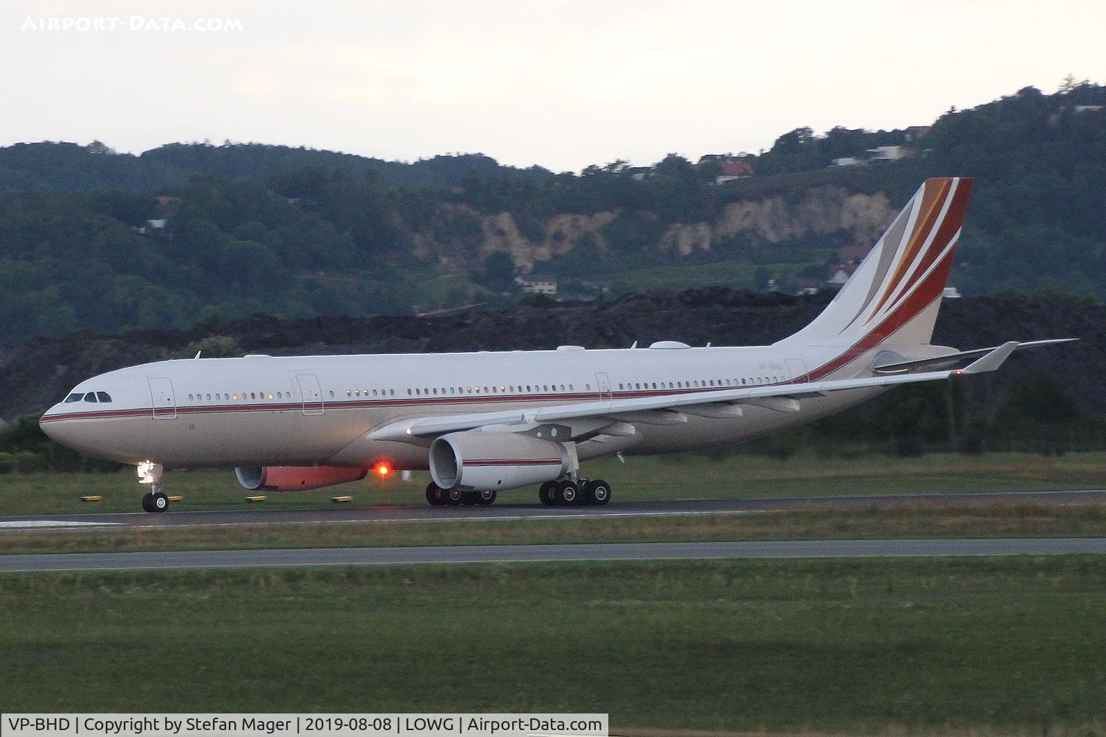 VP-BHD, 2016 Airbus A330-243ACJ C/N 1751, Jet Aviation A330-200 Prestige @GRZ