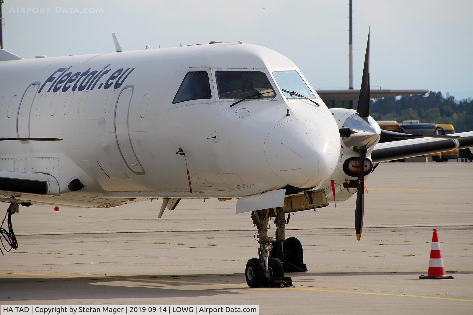 HA-TAD, 1988 Saab 340AF(QC) C/N 340A-126, Fleet Air Saab 340A @GRZ