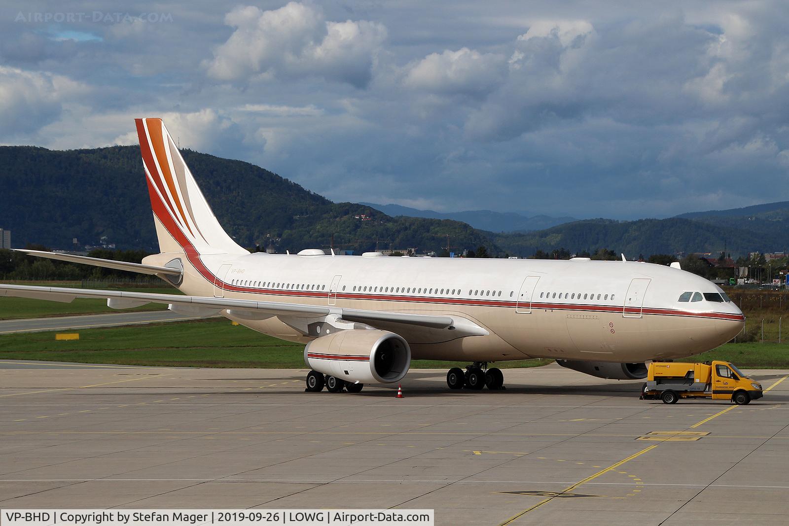 VP-BHD, 2016 Airbus A330-243ACJ C/N 1751, Jet Aviation A330-200 Prestige @GRZ - 2nd visit in 2019