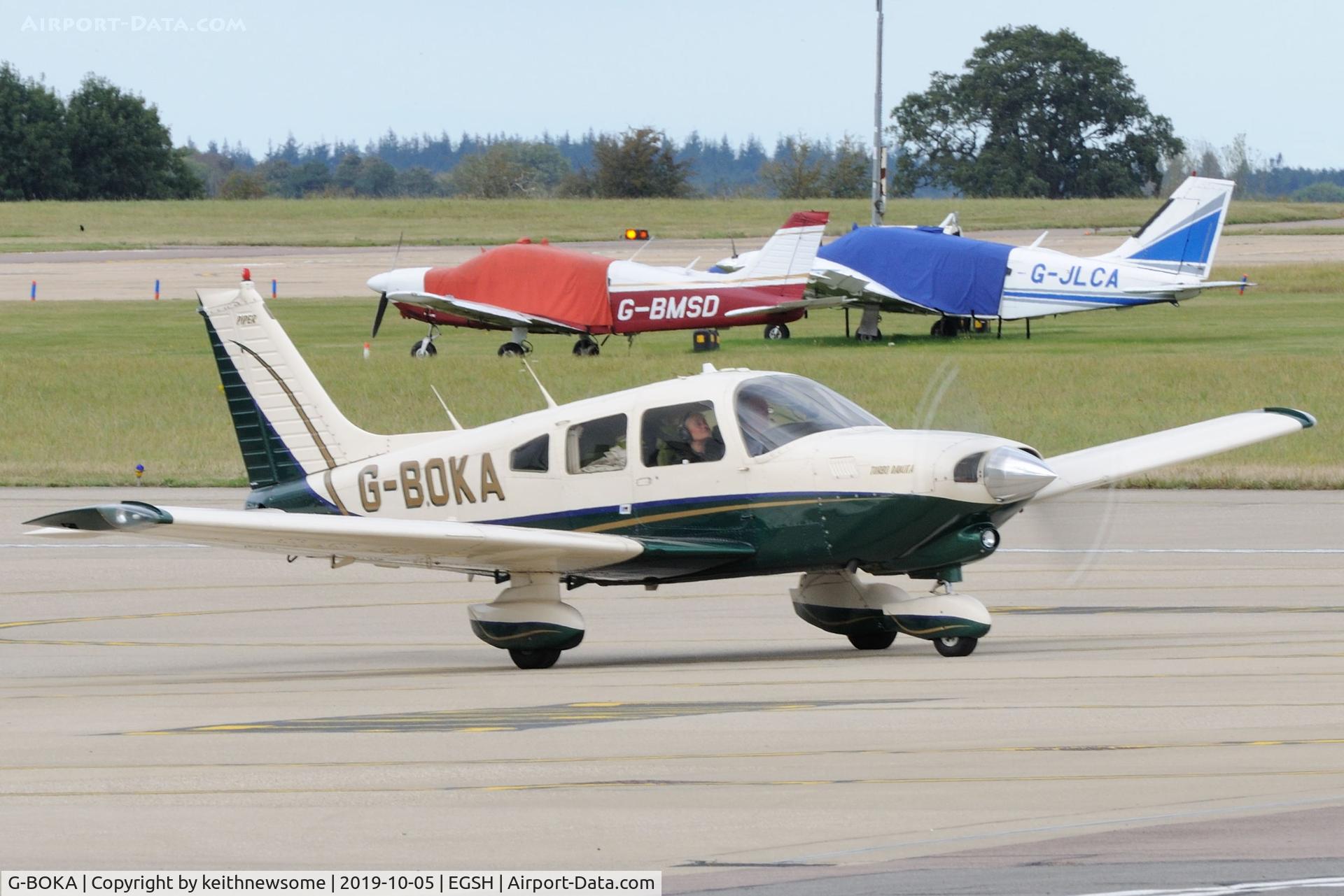 G-BOKA, 1979 Piper PA-28-201T Turbo Dakota C/N 28-7921076, Regular Visitor.