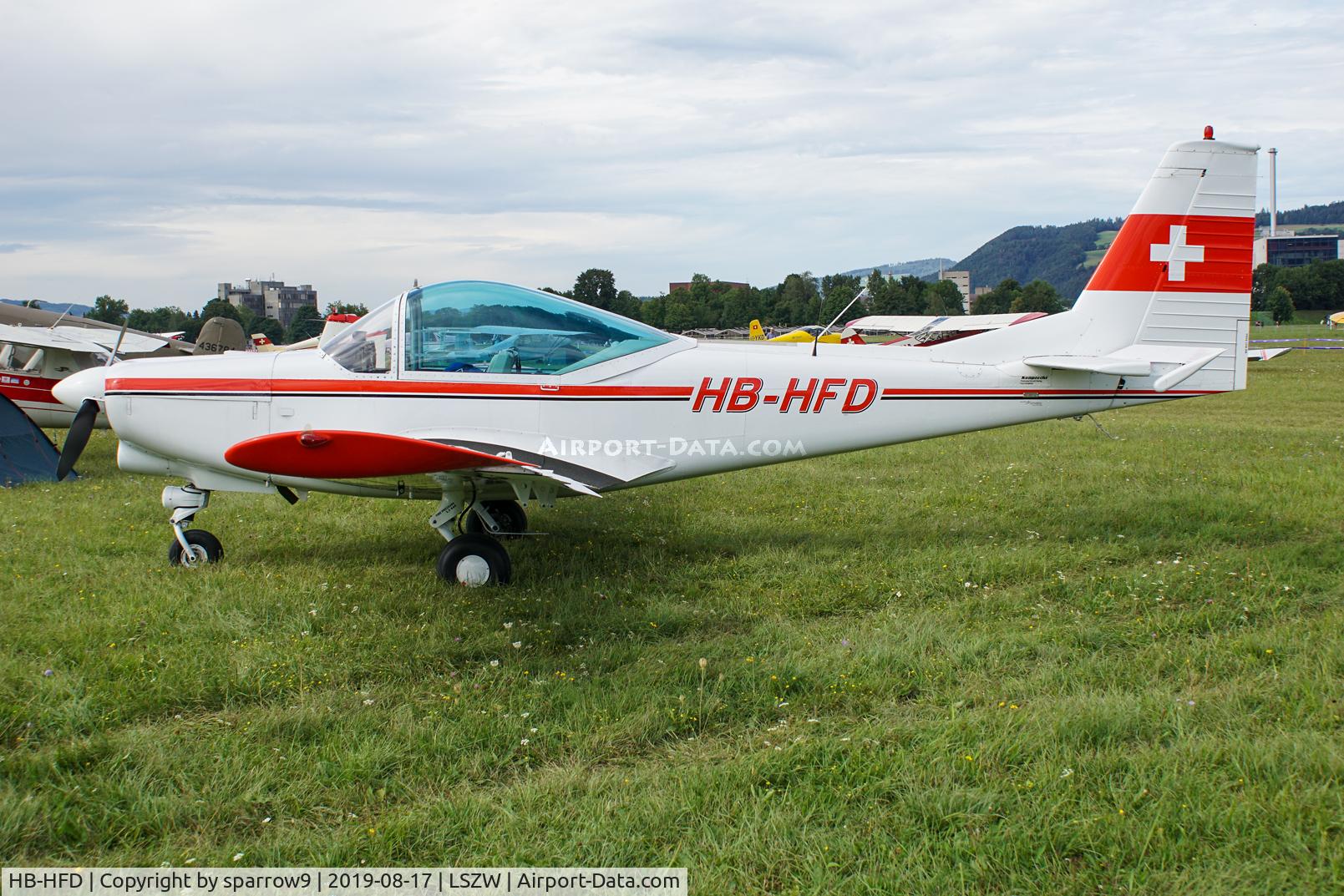 HB-HFD, 1976 FFA AS-202/18A-1 Bravo C/N 023, At Thun airfield