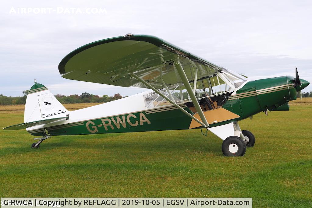 G-RWCA, 1982 Piper PA-18-150 Super Cub C/N 18-8309010, VISITING OLD BUCK