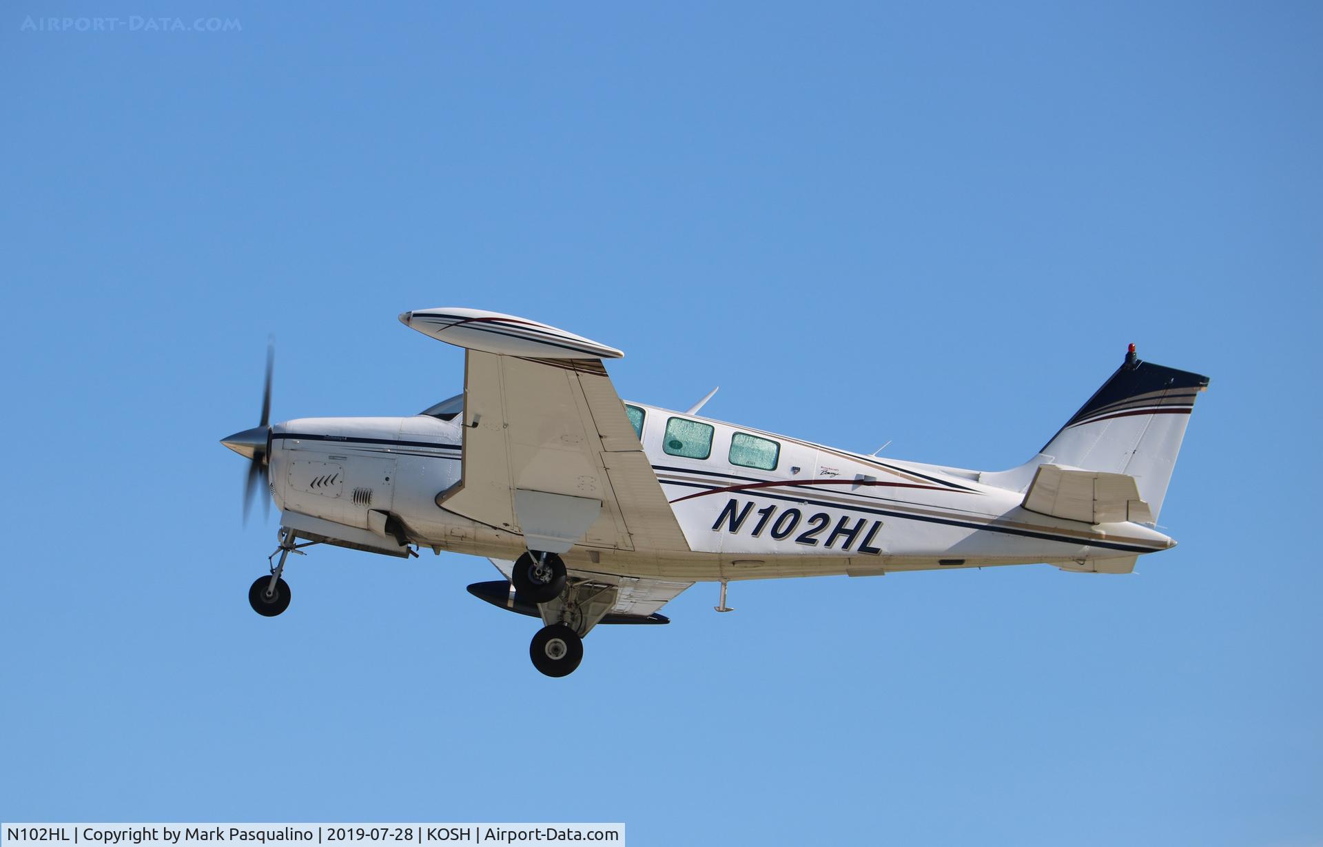 N102HL, 1979 Beech A36 Bonanza 36 C/N E-1462, Beech A36