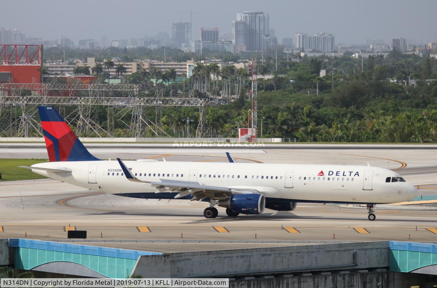 N314DN, 2016 Airbus A321-211 C/N 7281, Delta