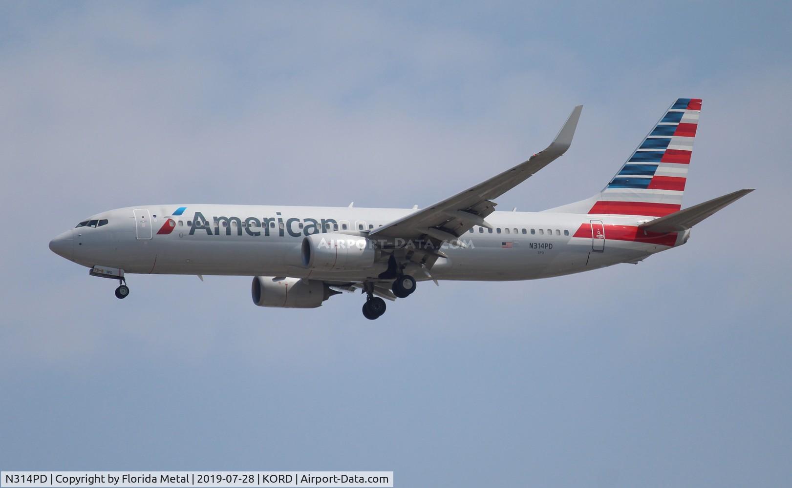 N314PD, 2017 Boeing 737-823 C/N 31259, American