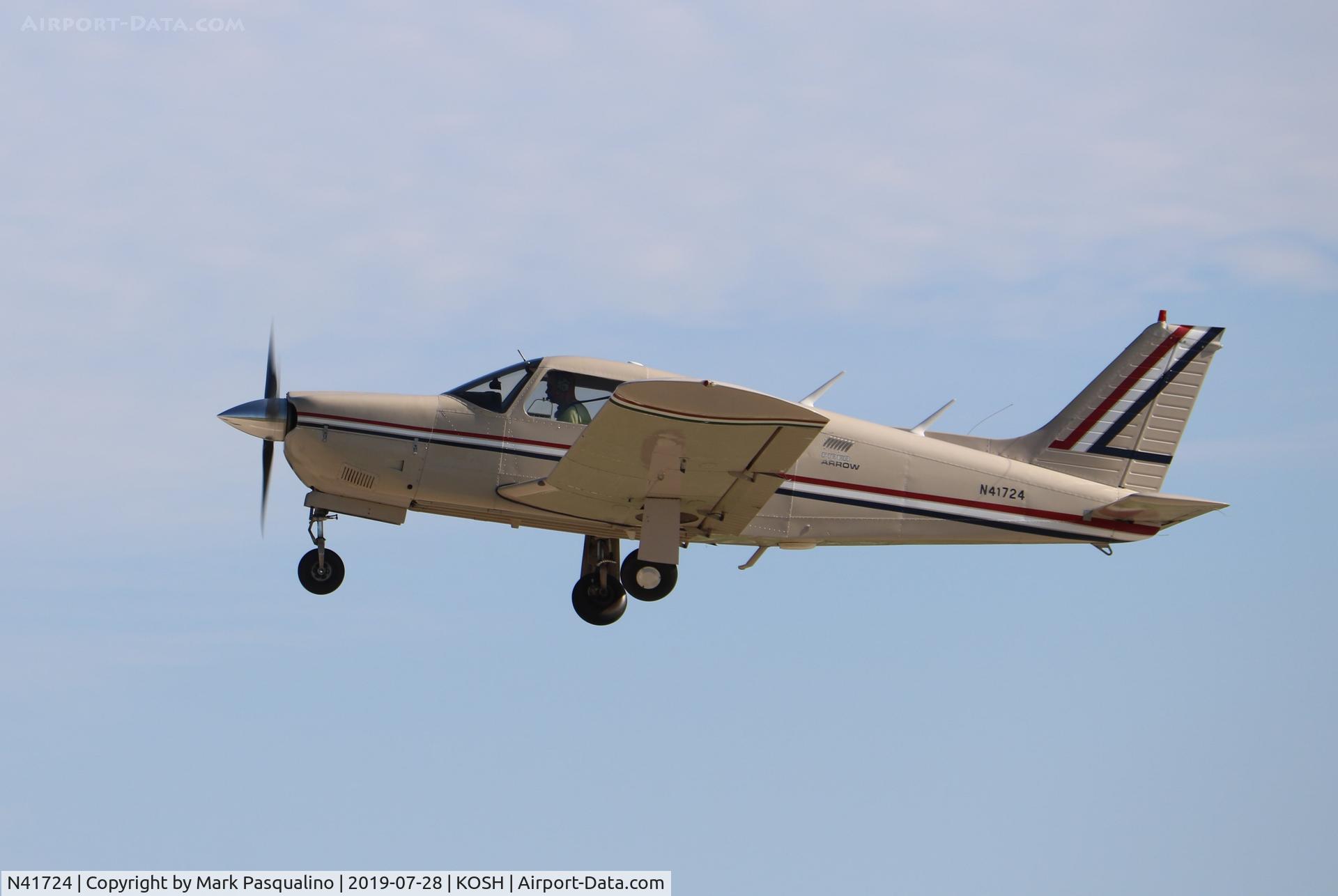 N41724, 1974 Piper PA-28R-200 Cherokee Arrow C/N 28R-7435212, Piper PA-28R-200
