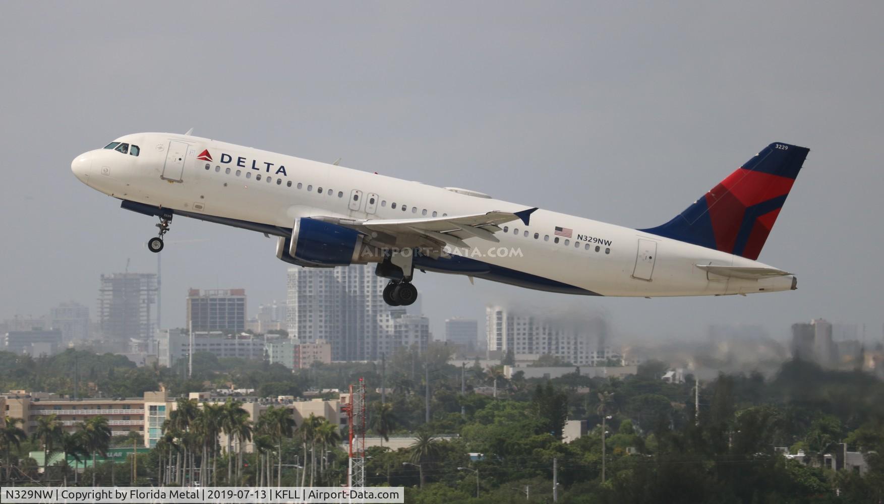 N329NW, 1992 Airbus A320-211 C/N 306, Delta