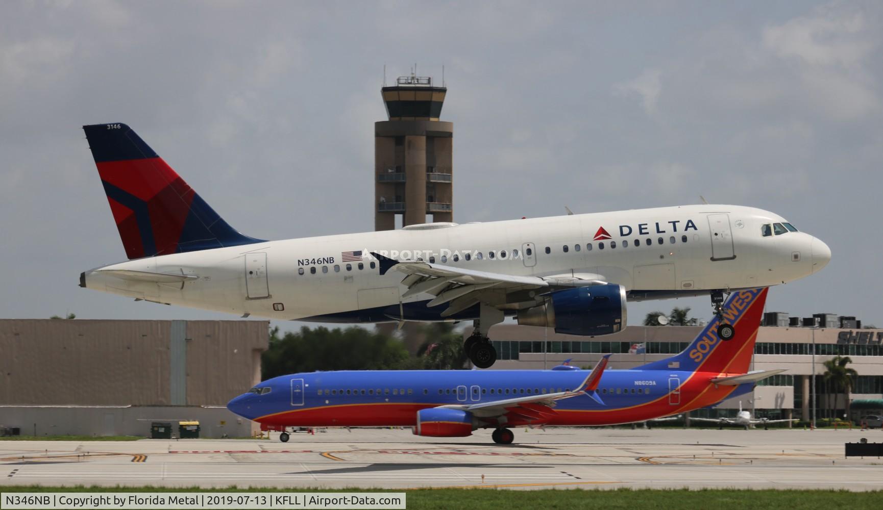 N346NB, 2002 Airbus A319-114 C/N 1796, Delta