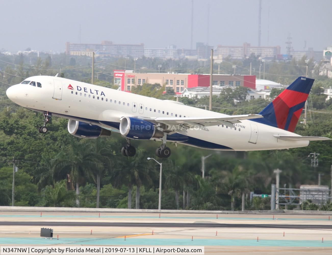 N347NW, 1993 Airbus A320-212 C/N 408, Delta