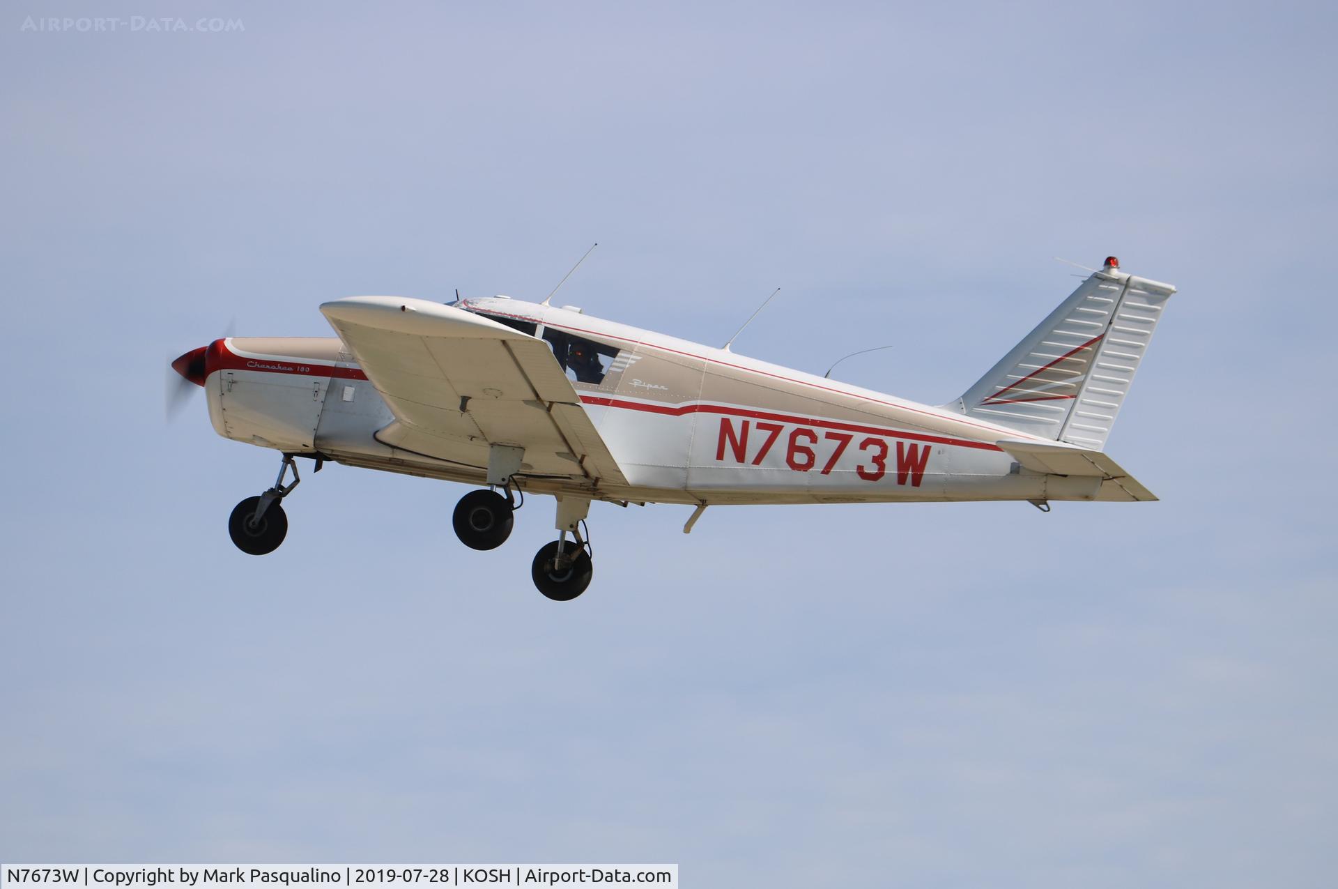 N7673W, 1964 Piper PA-28-180 Cherokee C/N 28-1656, Piper PA-28-180