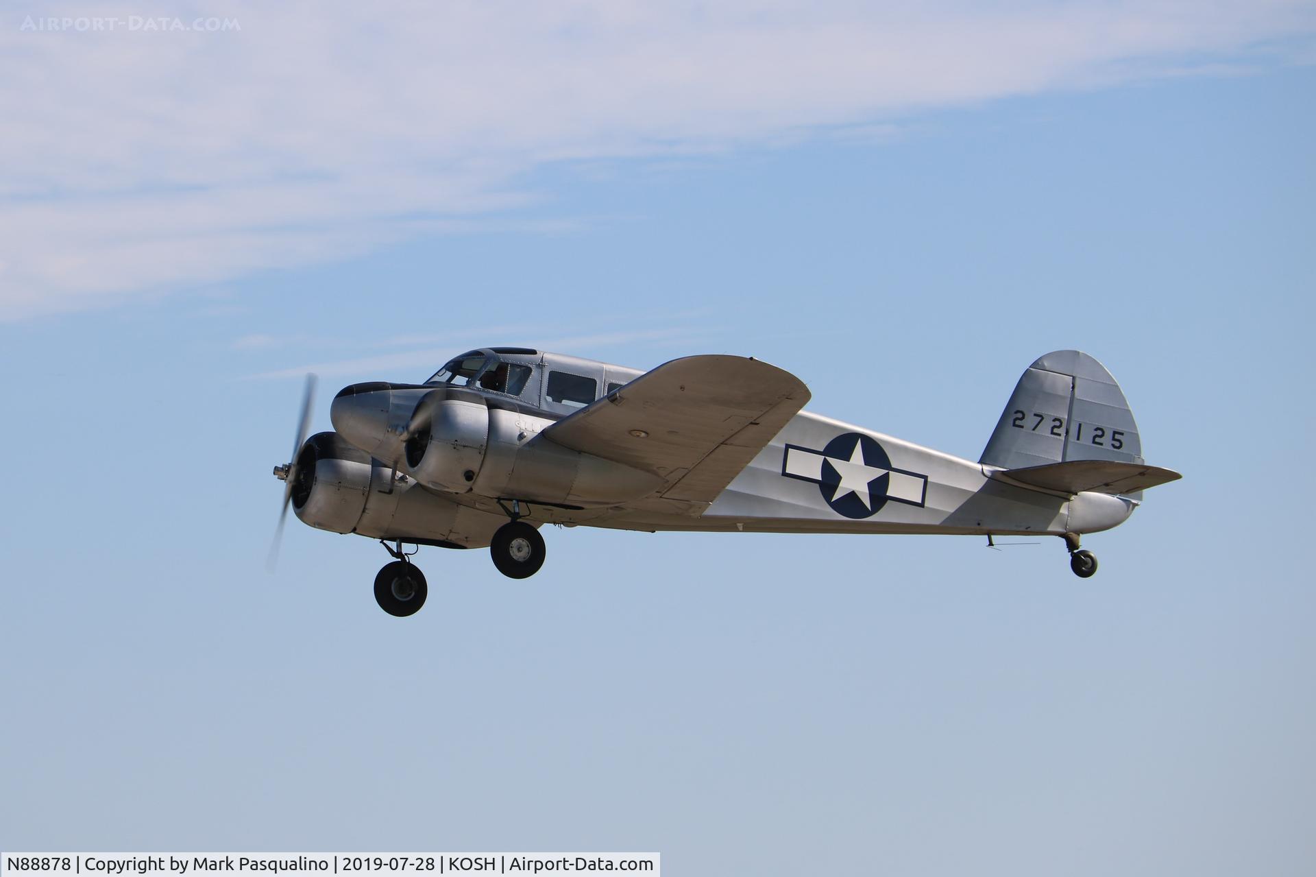 N88878, 1943 Cessna UC-78C (T-50) Bobcat C/N 4121, Cessna UC-78