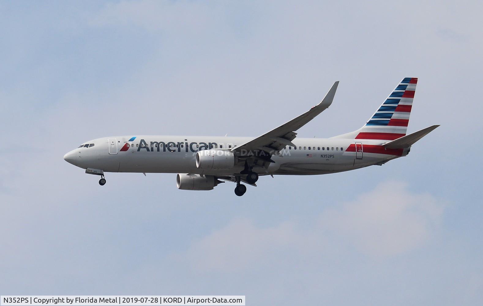 N352PS, 2017 Boeing 737-823 C/N 33256, American
