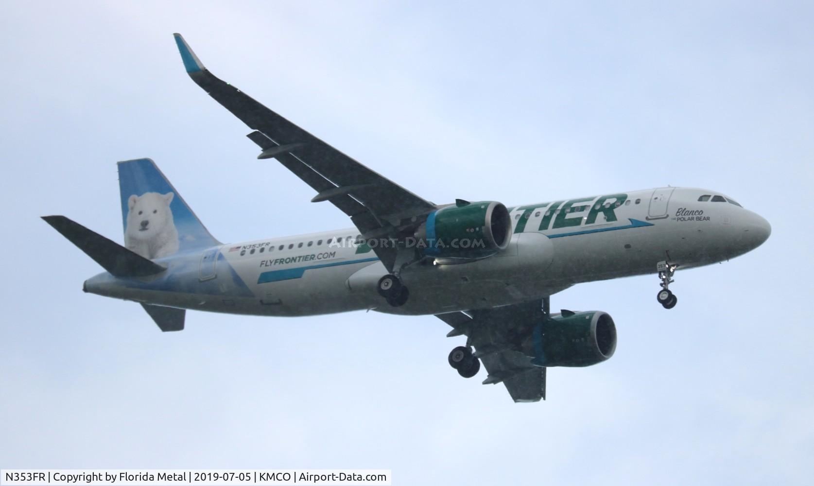 N353FR, 2019 Airbus A320-251N C/N 8977, Blanco