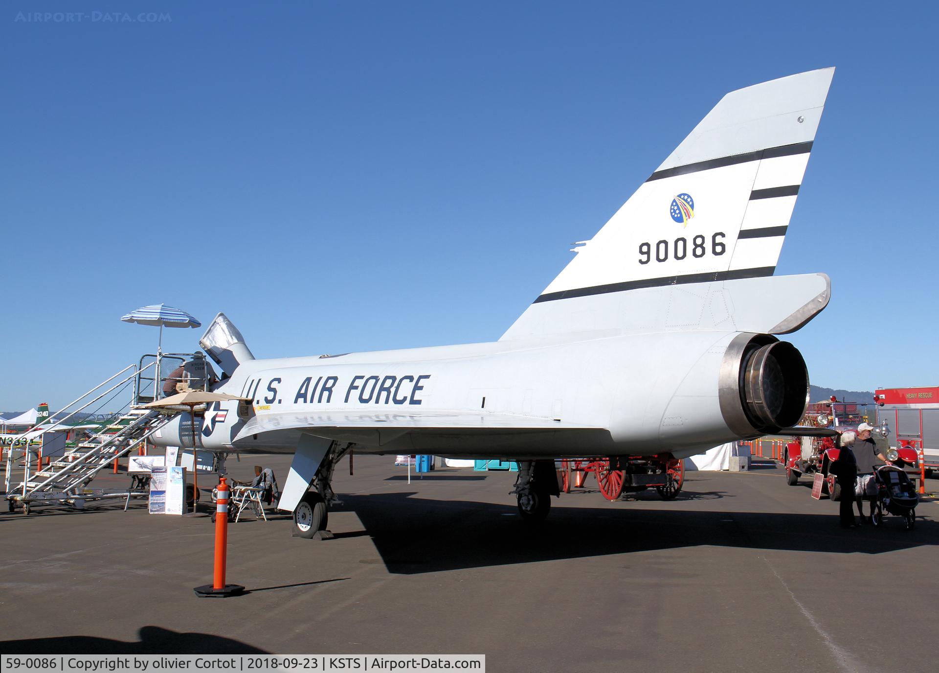 59-0086, 1959 Convair F-106A Delta Dart C/N 8-24-215, Santa Rosa airshow