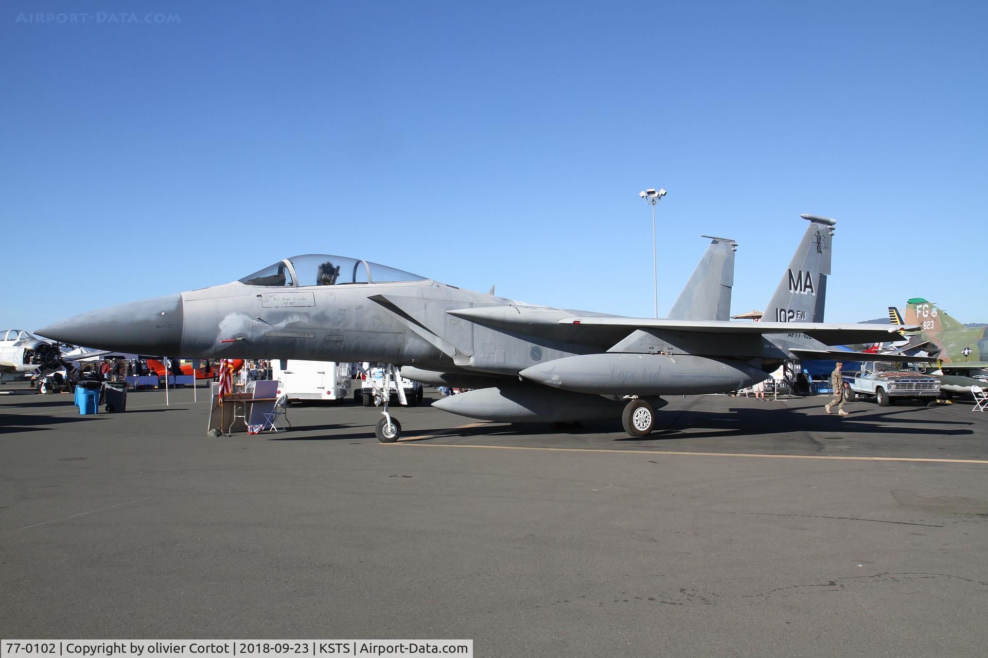 77-0102, 1977 McDonnell Douglas F-15A Eagle C/N 0385/A314, Santa Rosa airshow